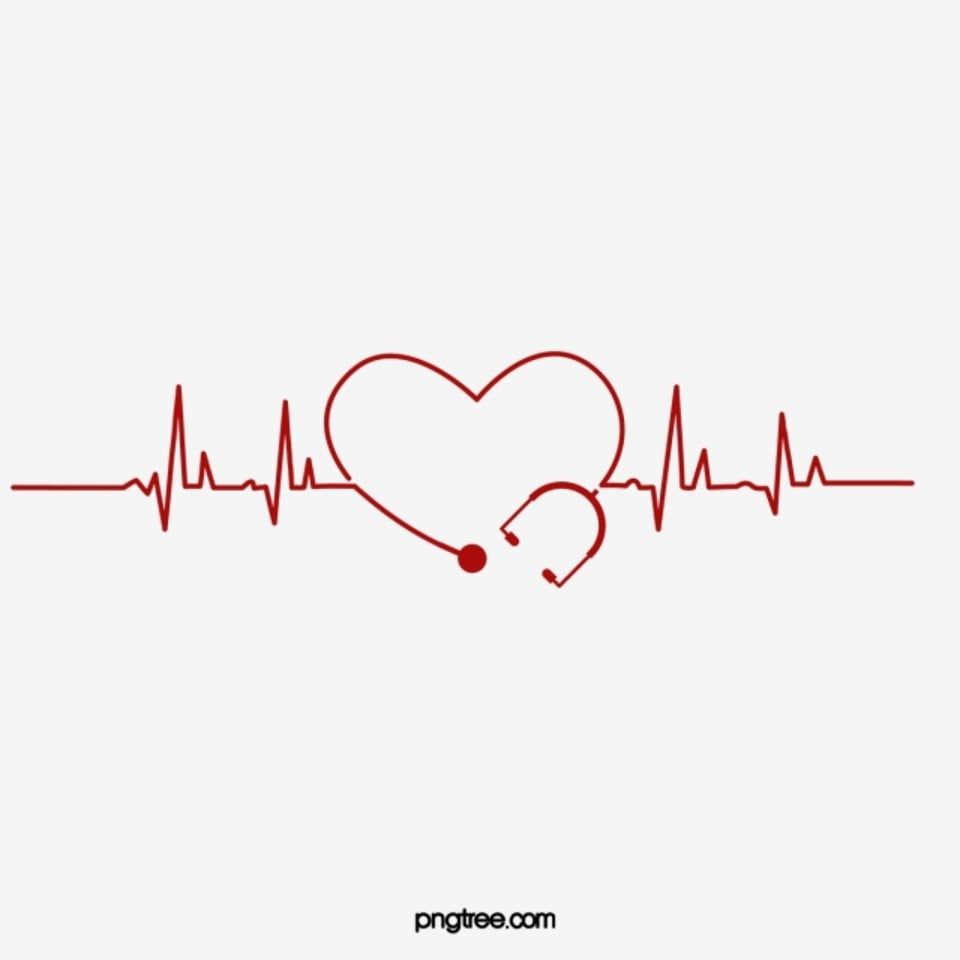 Heart Shaped Heart Rate Ecg Medical Element PNG and PSD. Nurse quotes inspirational, Medical tattoo, Nurses week quotes