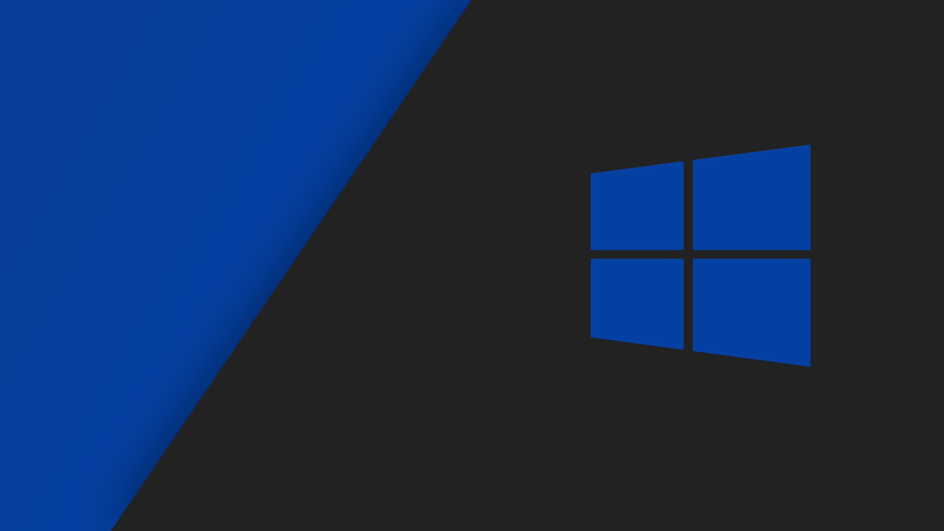 Windows 10 Dark Blue Wallpaper HD