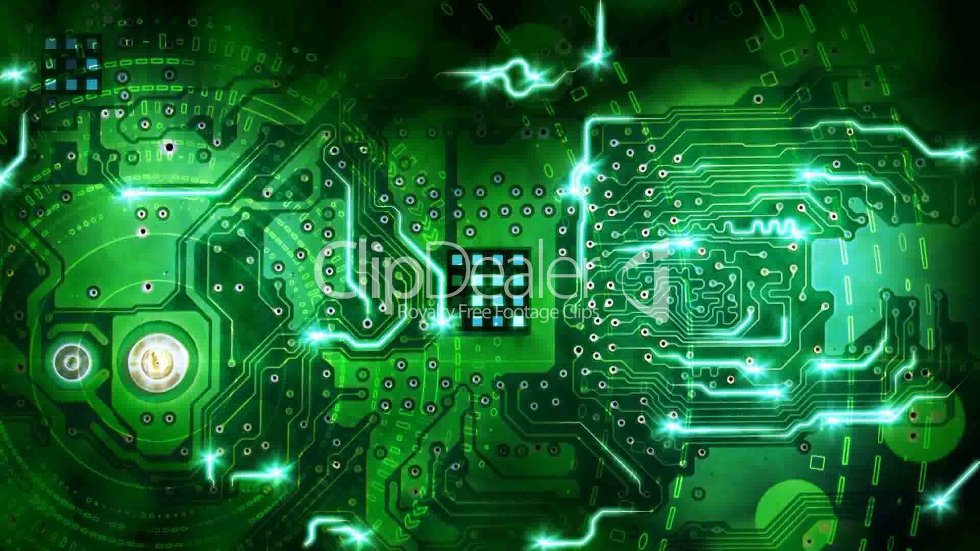 1080p Computer hd: Green Computer Chip Wallpaper