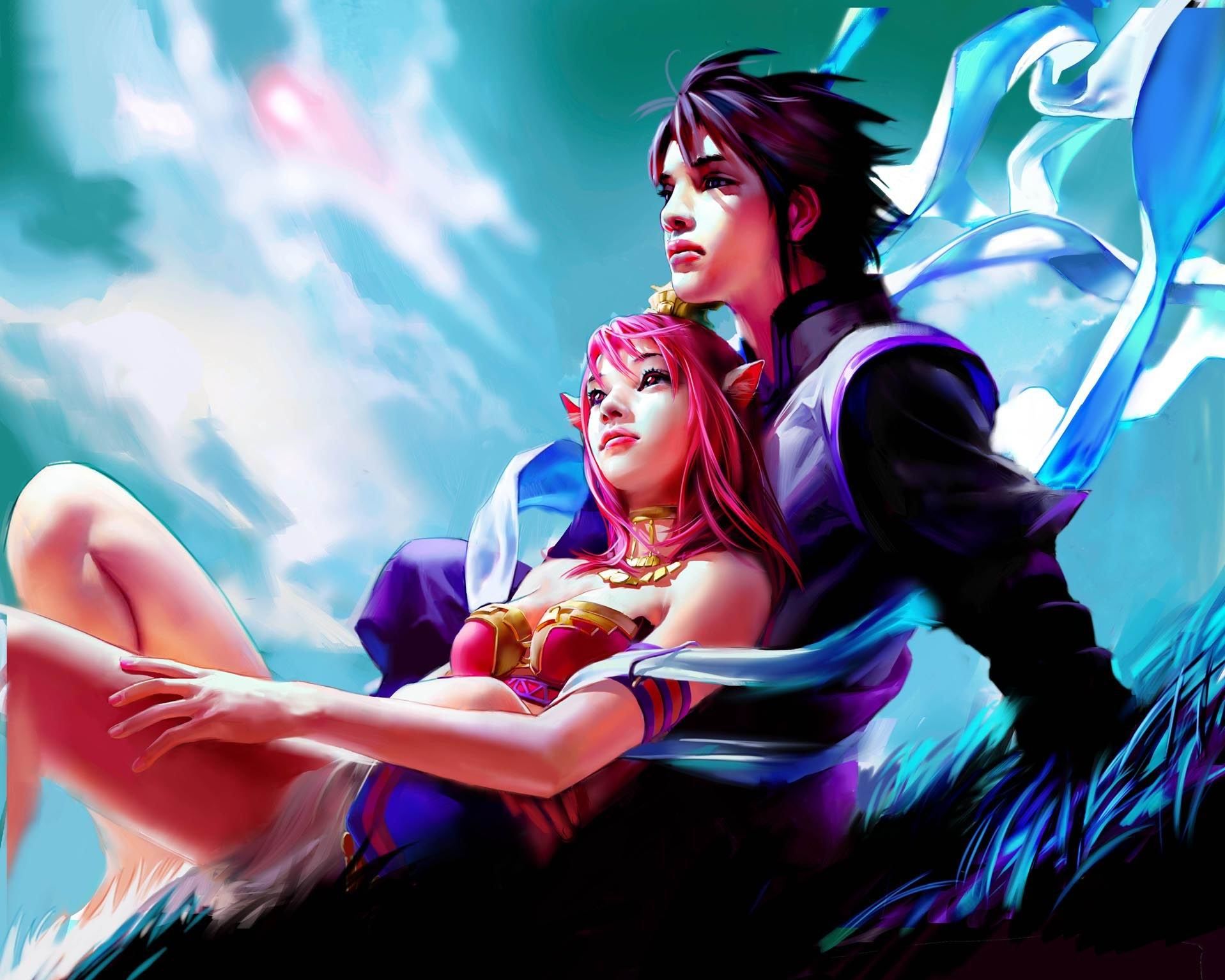 Desktop Wallpaper Couples in love Love Fantasy
