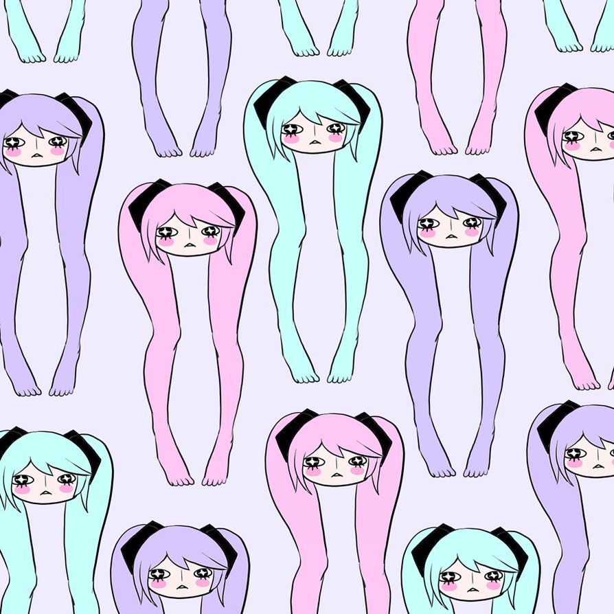 Pastel Shiteyanyo. Hatsune miku, Vocaloid, Miku