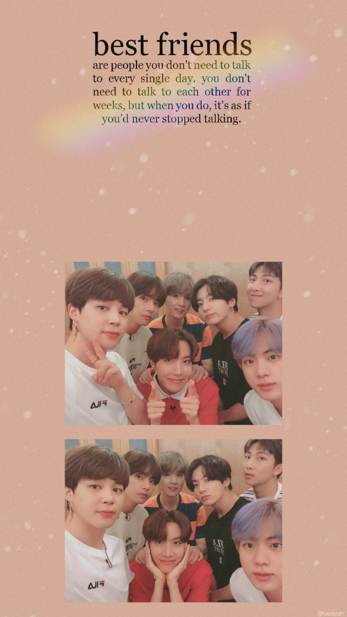 bts #kpop #LockScreen #wallpaper #LockScreenbts #wallpaperbts #aesthetic #tumblr. Friendship photo, Best friend wallpaper, Bts wallpaper