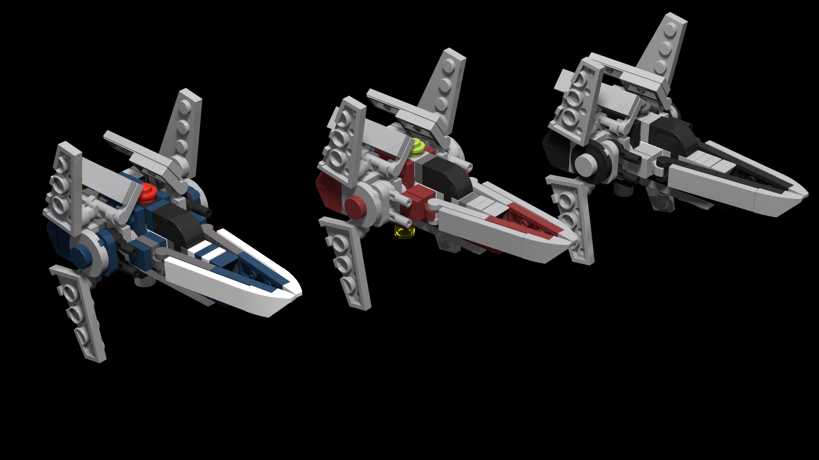 LEGO MOC V Wing Starfighter Sized:84 Scale By MasterBrickSeparator. Rebrickable With LEGO