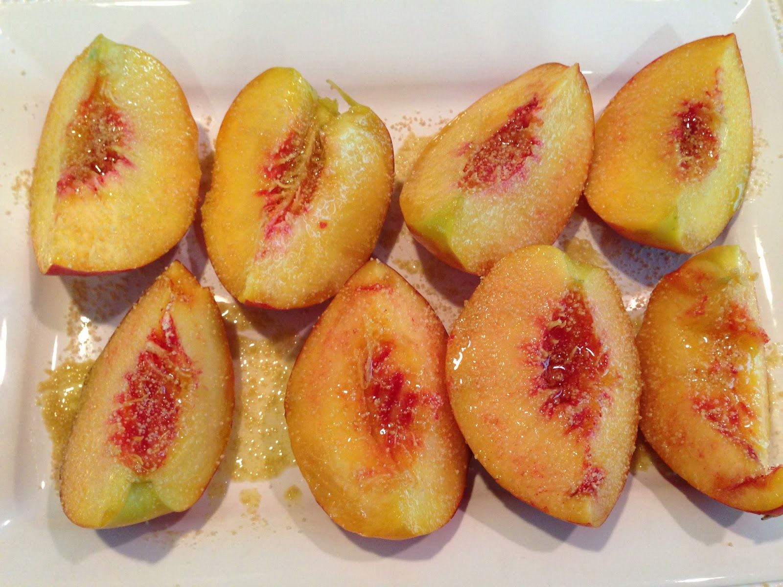Some Sugar Added: Honey Grilled Peach Salad with Avocados & Macadamias (Product Review)