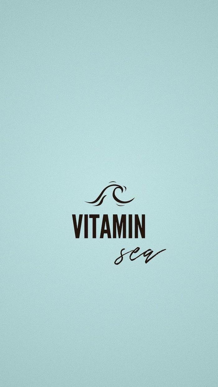 vitamin sea, small wave, cute computer background, blue background. Wallpaper iphone summer, Wallpaper iphone boho, Cute summer wallpaper