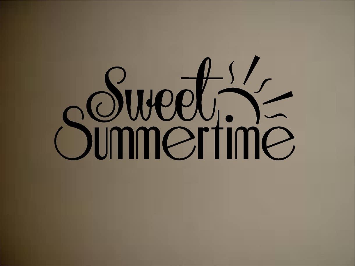 SWEET SUMMERTIME VINYL WALL WINDOW DECAL STICKER HOME DECOR FOR THE HOME: Everything Else