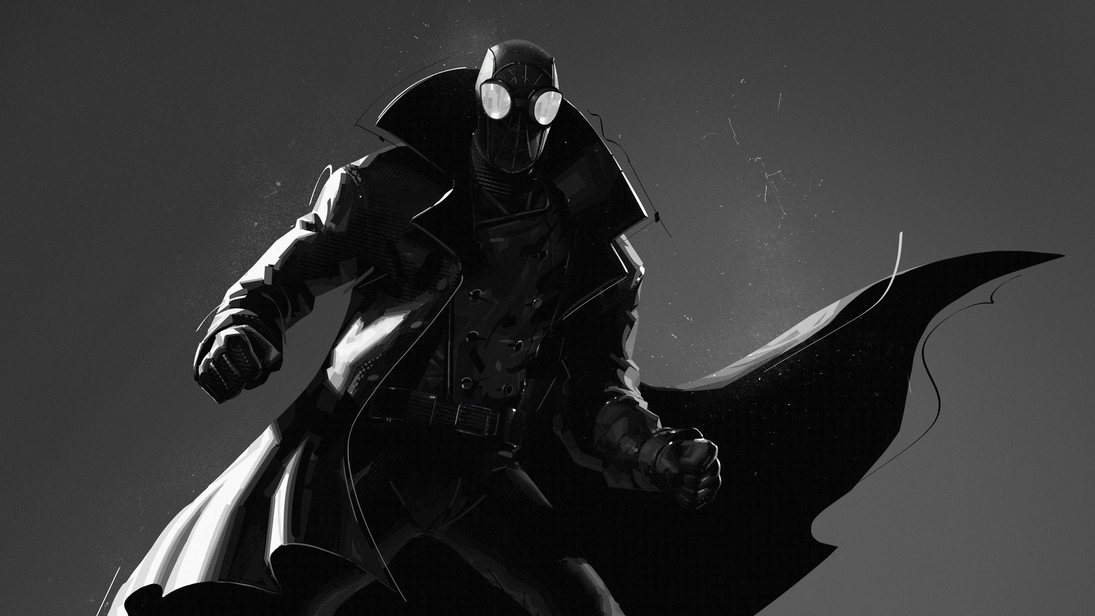 Wallpaper 4k Spider Man Noir 4k 2018 Movies Wallpaper, 4k Wallpaper, 5k Wallpaper, Animated Movies Wallpaper, Hd Wallpaper, Movies Wallpaper, Spiderman Into The Spider Verse Wallpaper, Spiderman Wallpaper