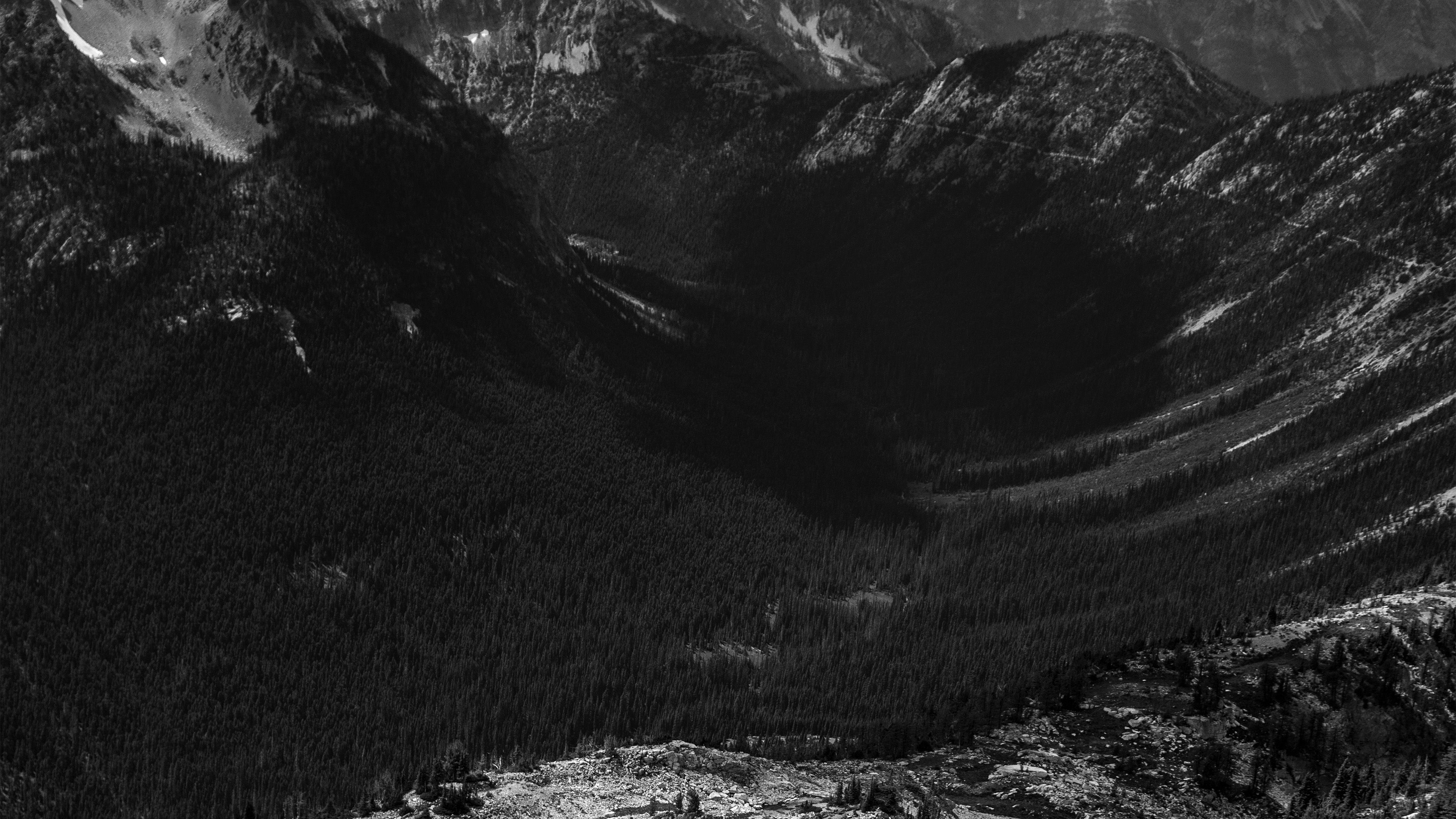 Black Nature Wallpaper 4k