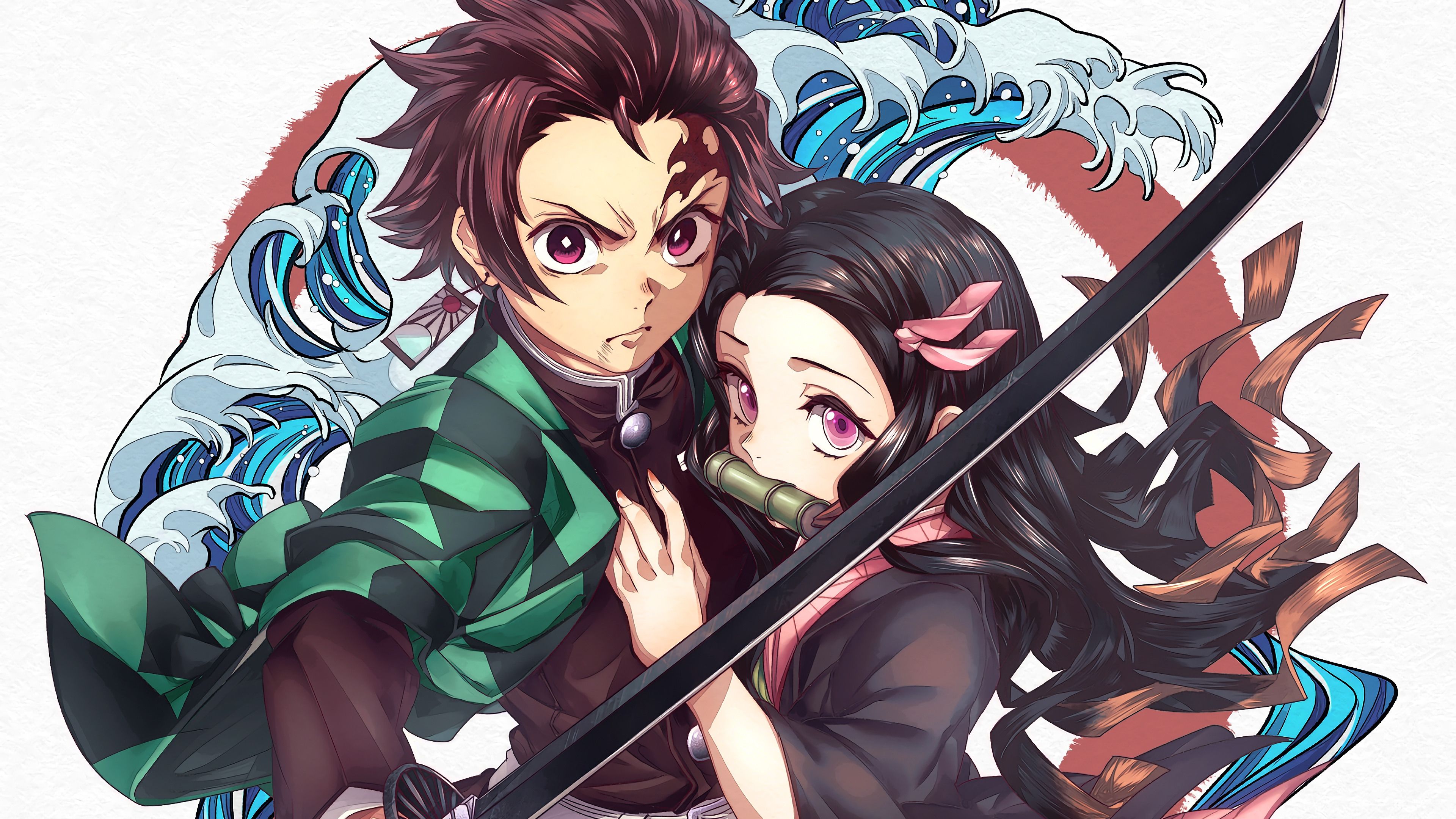 Tanjiro and Nezuko Art Wallpapers - 4K Demon Slayer Wallpapers