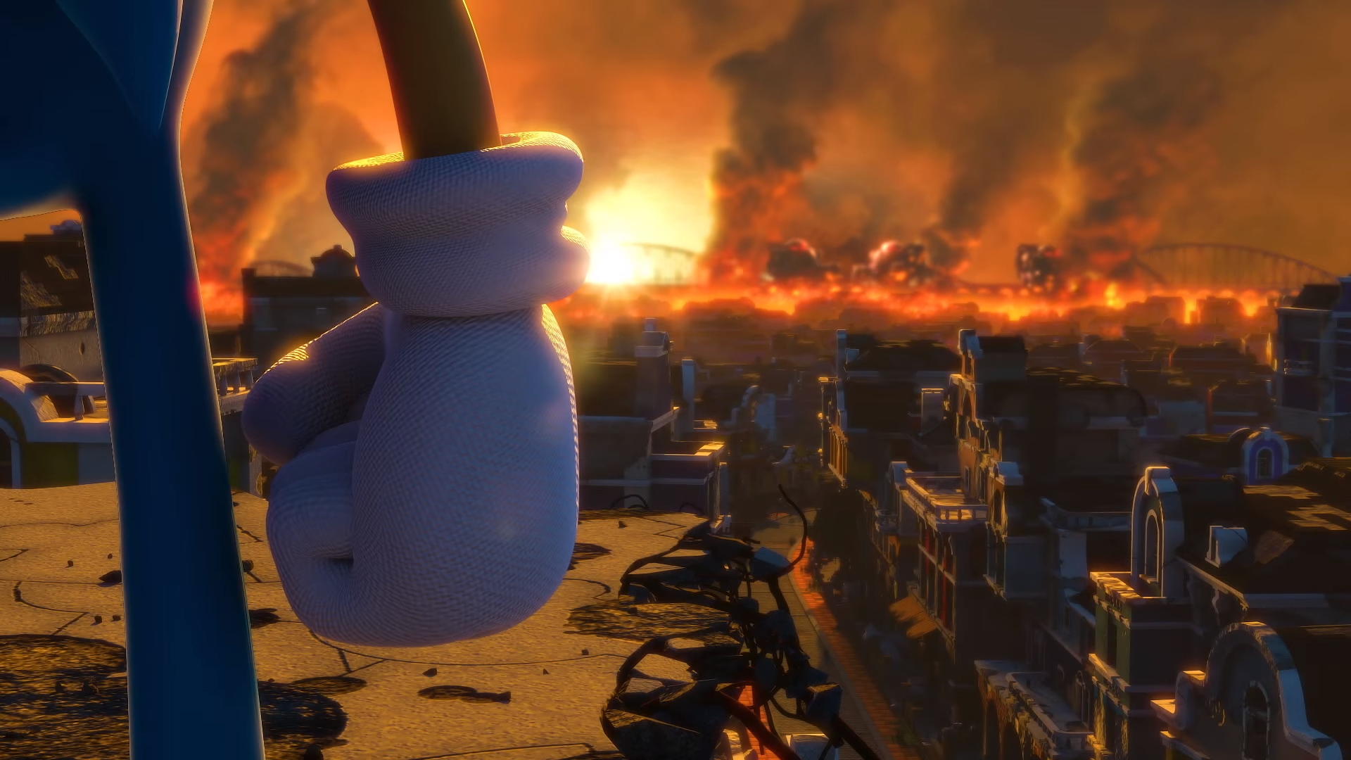 Here's the clenched fist wallpaper of Sonic Forces in case anyone was searching for it