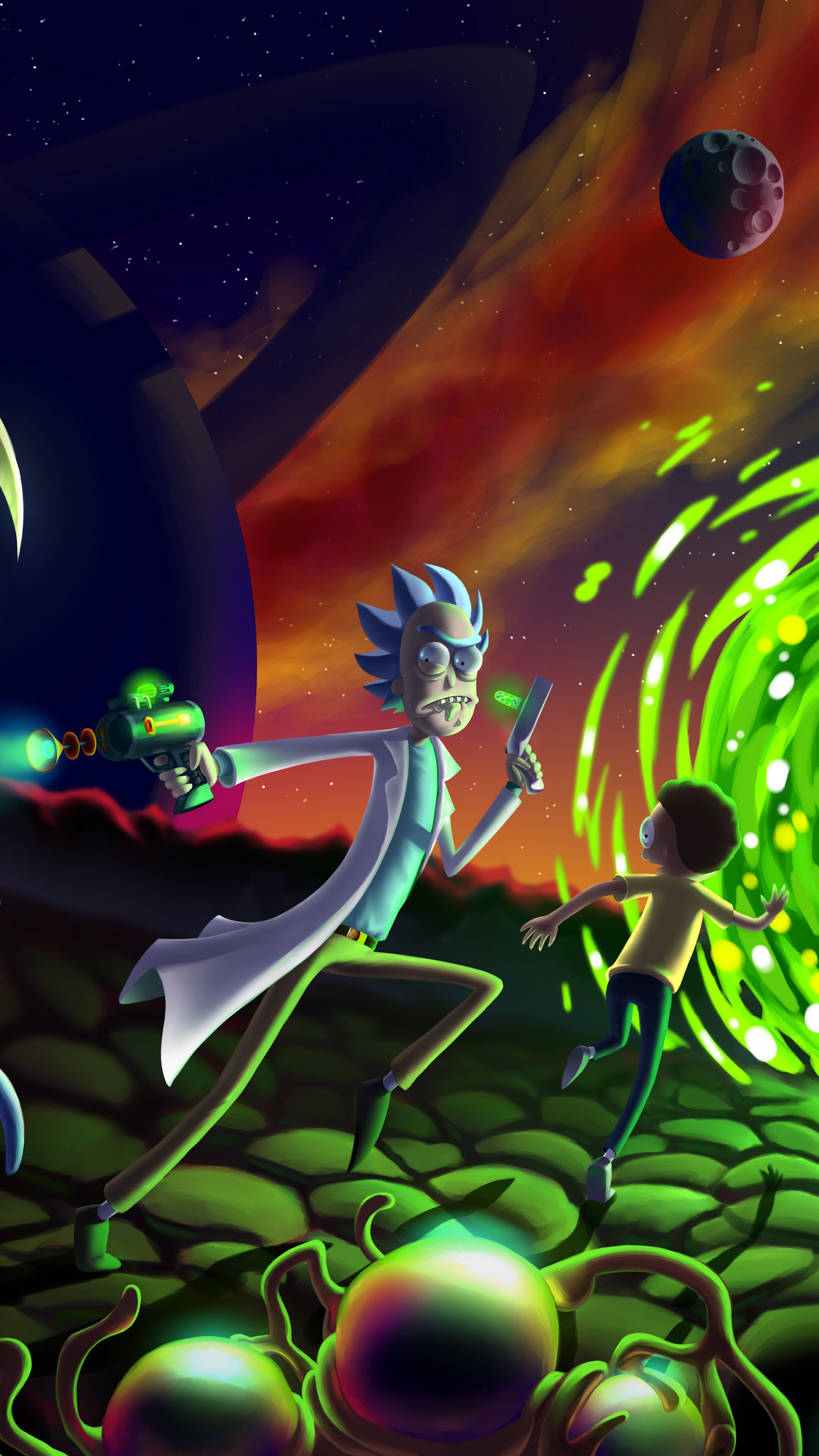 Rick and Morty, Portal phone HD Wallpaper, Image, Background, Photo and Picture HD Wallpaper