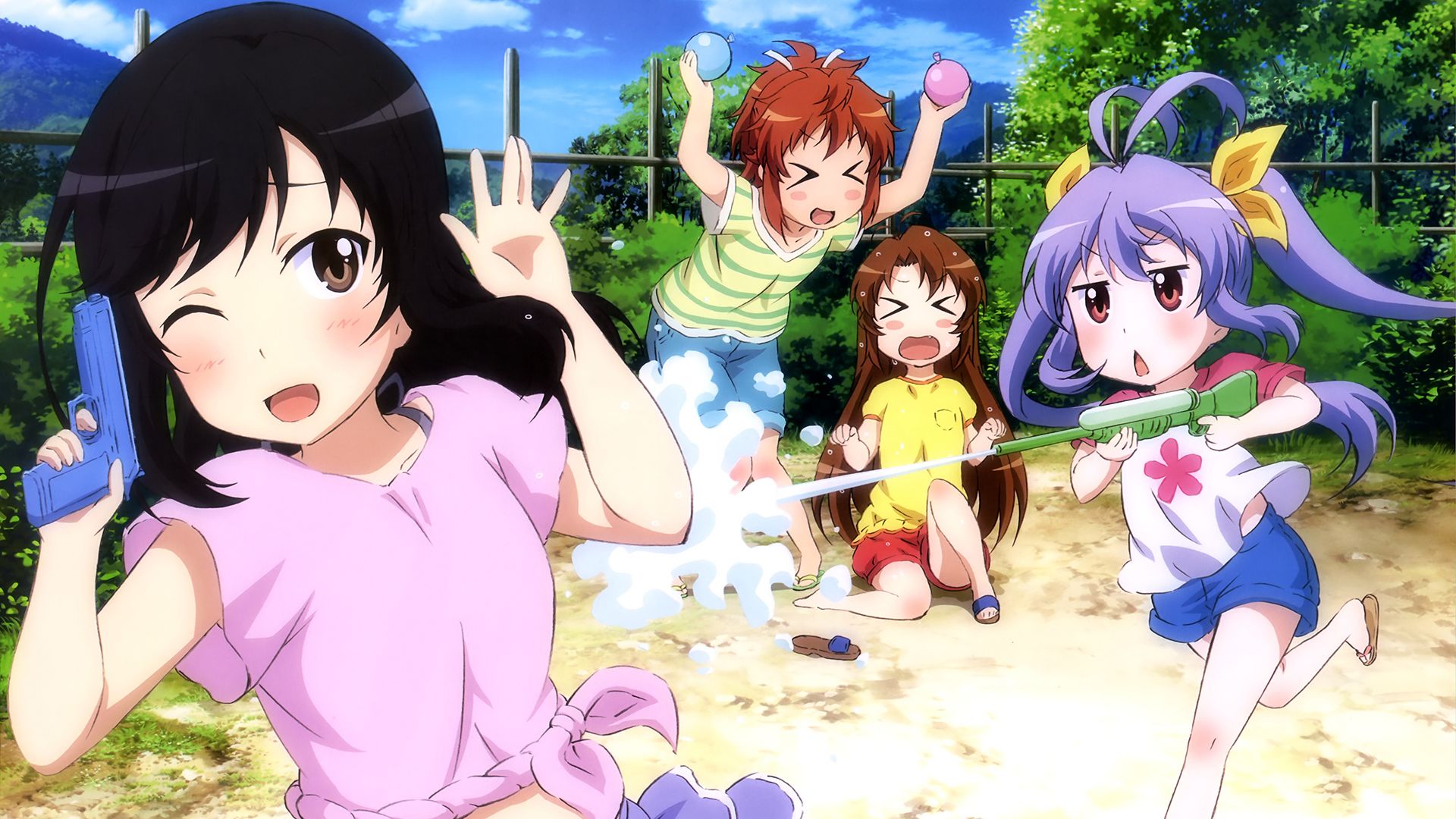 Hotaru Ichijo, Komari, Natsumi Koshigaya, Non Non Biyori, Renge Miyauchi HD Wallpaper & Background • 3982 • Wallur