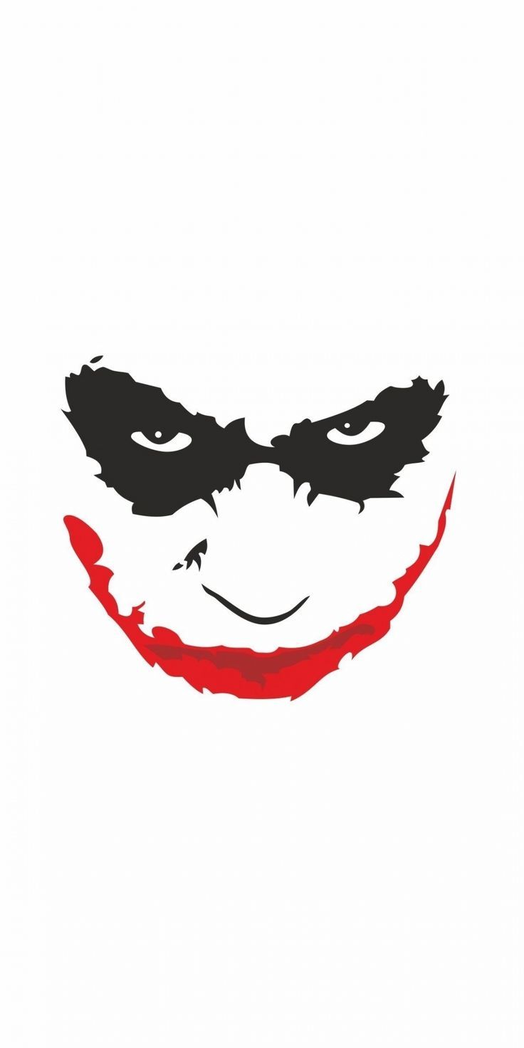 wondrous wallpaper Joker's face minimal 10802160 wallpaper. Joker face, Joker drawings, Joker face tattoo