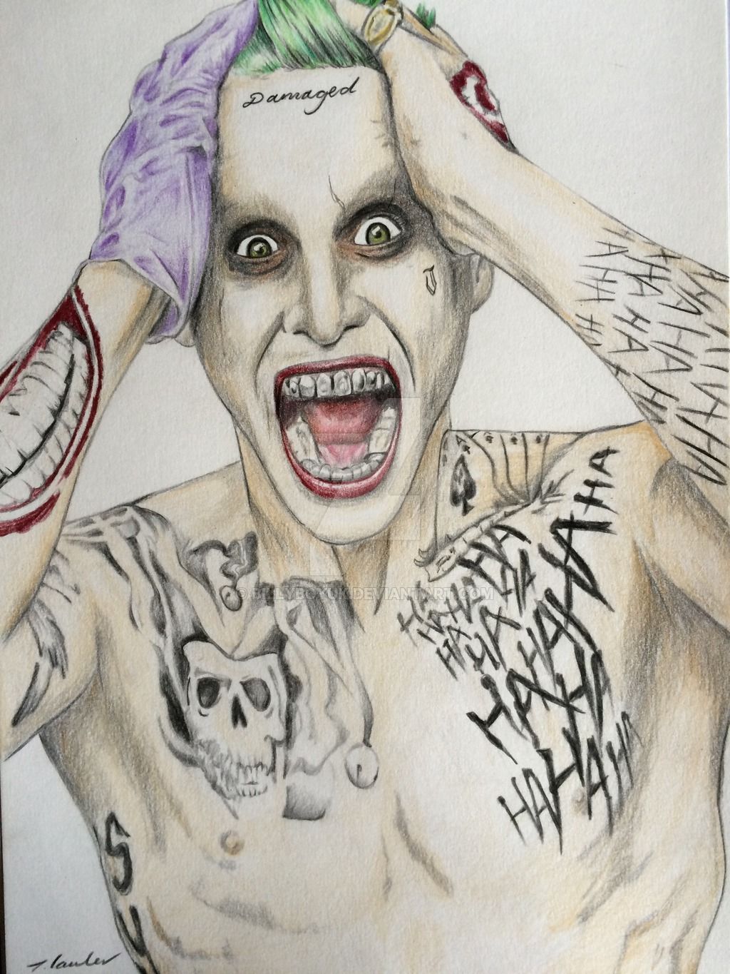 Free download Suicide Squad Joker Jared Leto drawing by billyboyuk [1024x1365] for your Desktop, Mobile & Tablet. Explore Joker Suicide Squad Wallpaper. Suicide Squad Harley Quinn Wallpaper, Jared Leto