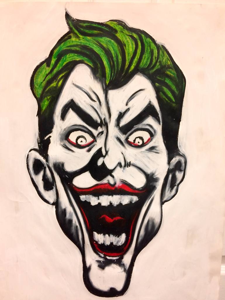Joker Face Drawing Image.