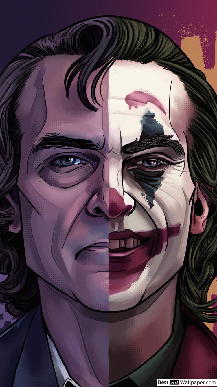 Joker & joaquin phoenix drawing HD wallpaper download