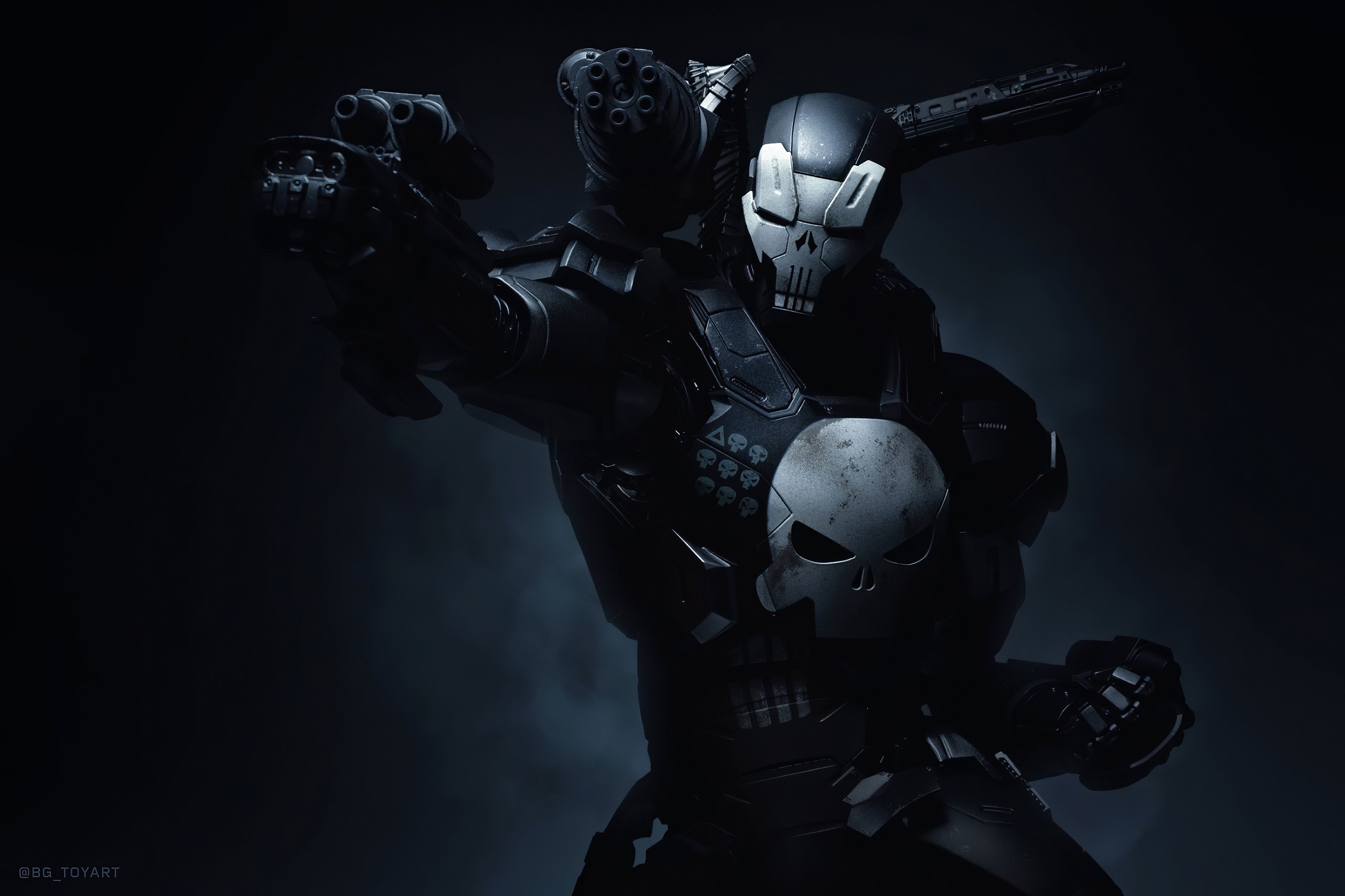 4k Punisher X War Machine, HD Superheroes, 4k Wallpaper, Image, Background, Photo and Picture