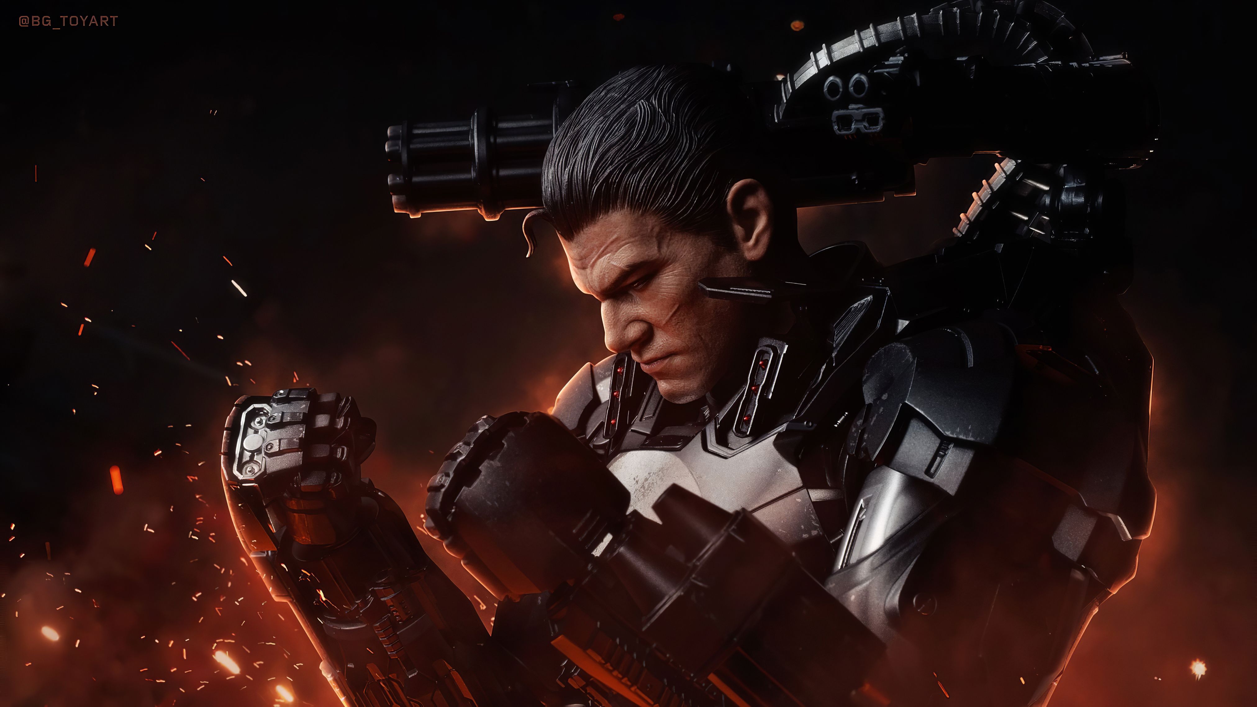 Punisher X War Machine War, HD Superheroes, 4k Wallpaper, Image, Background, Photo and Picture