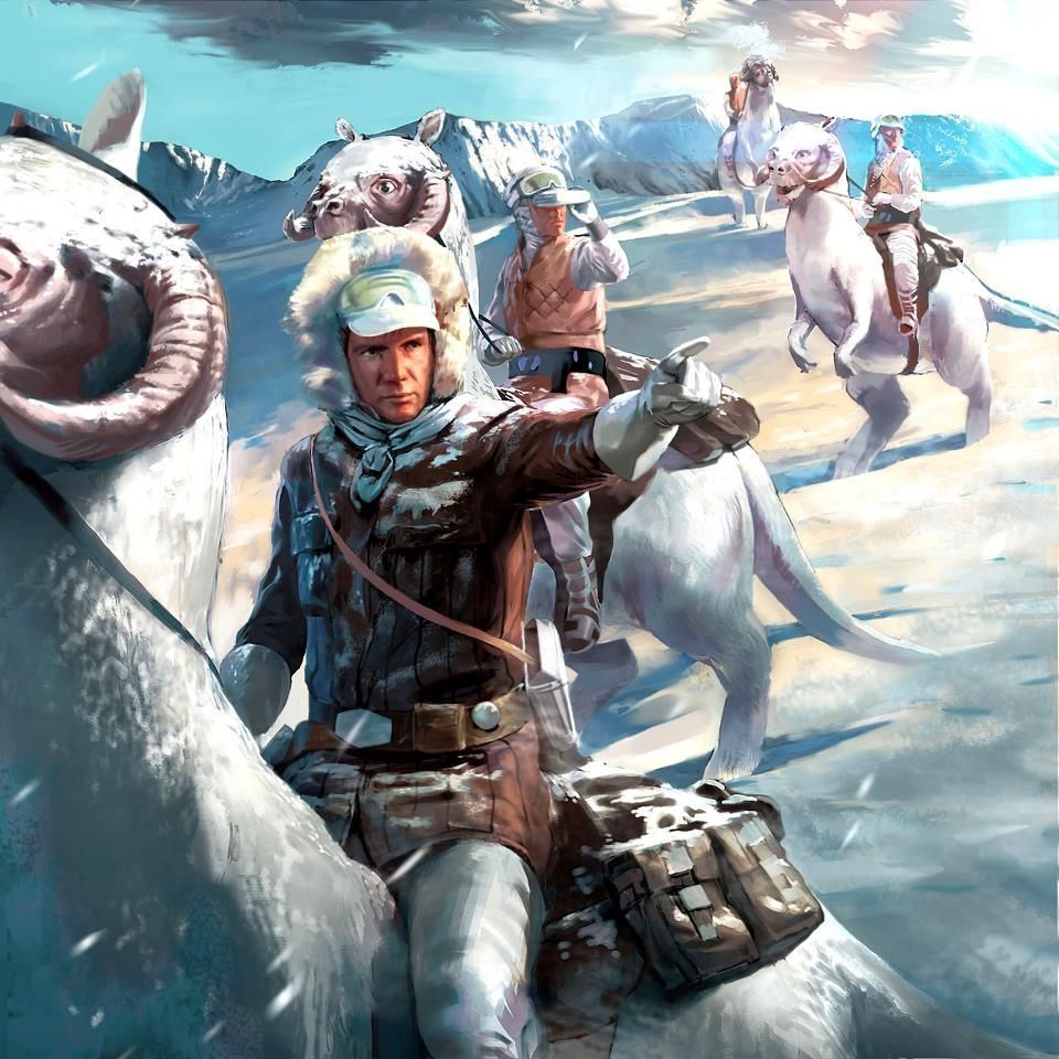 Han Solo on Hoth Wars. Star wars artwork, Star wars art, Star wars poster