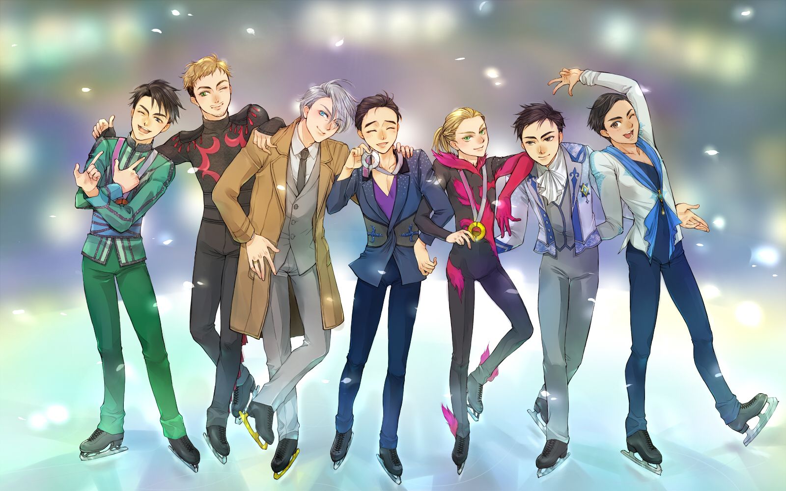 Что случилось с героиней лед. Кристоф Джакометти и Юри Кацуки. Yuri on Ice.