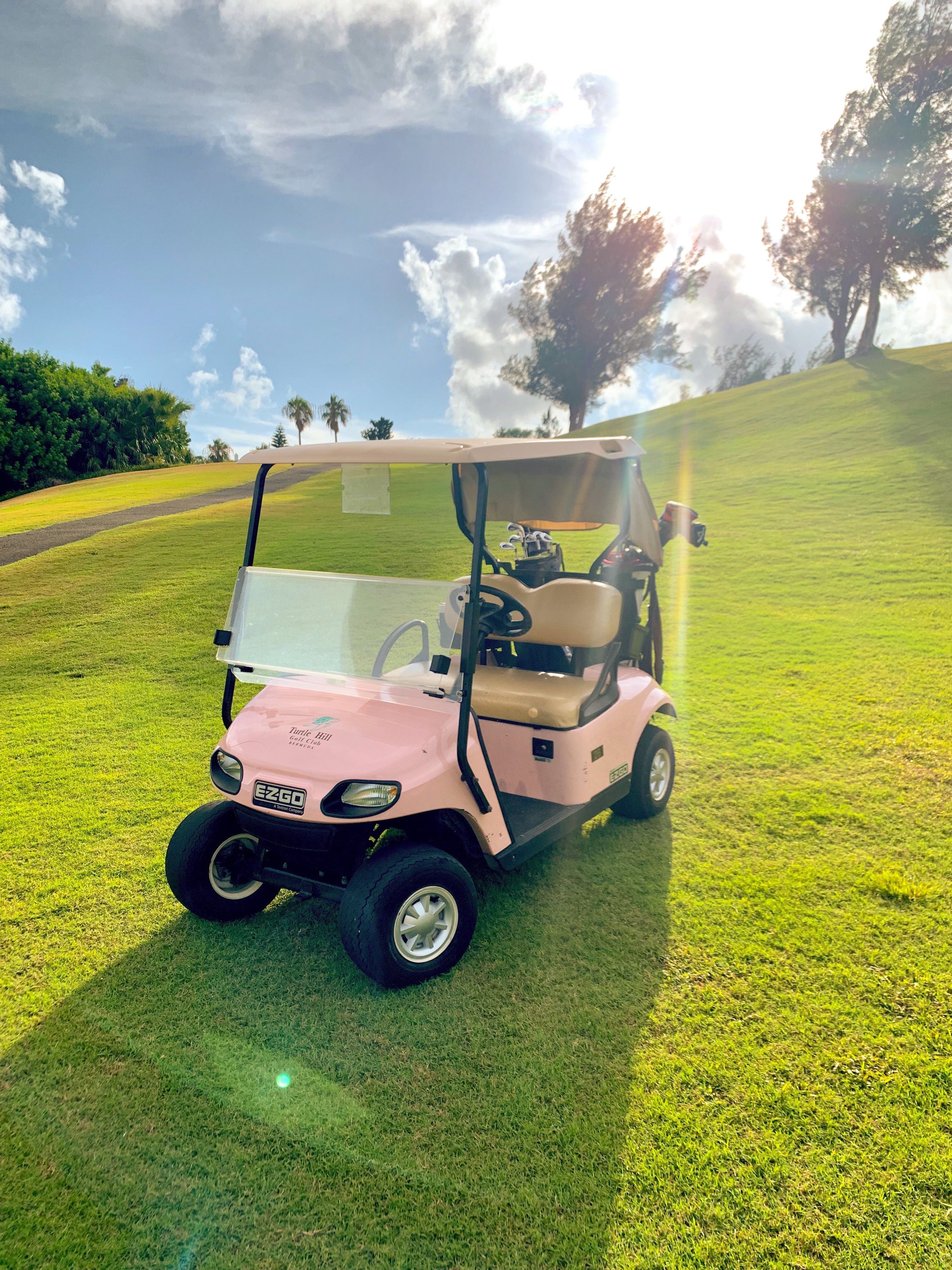 Pink Golf Cart. Golf carts, Golf, Cart