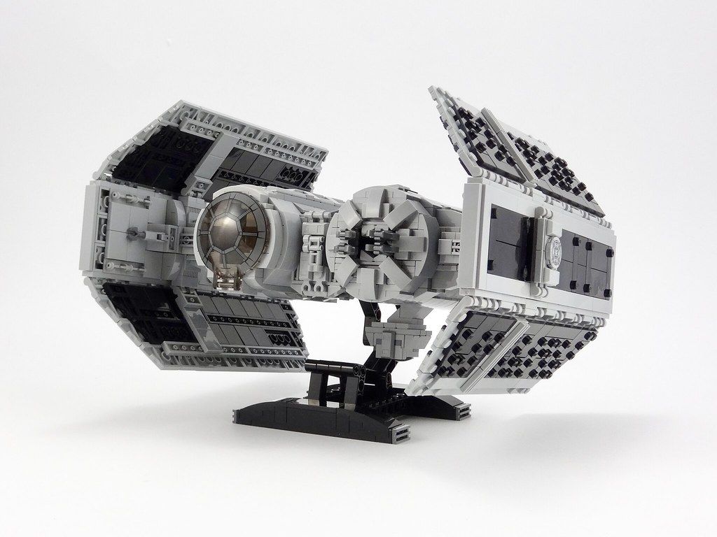 LEGO MOC TIE Bomber MOC Display Stand by barneius. Rebrickable with LEGO