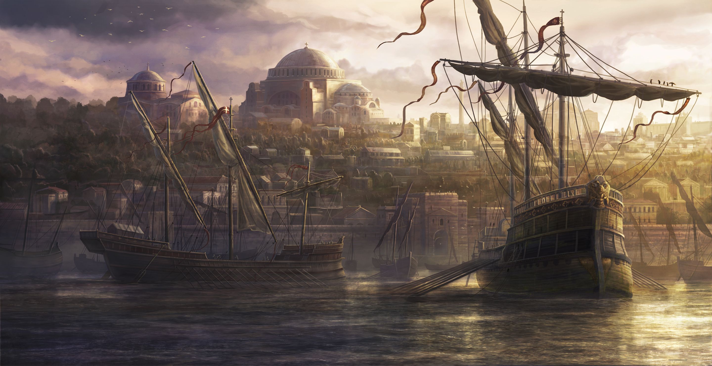 Constantinople. Total war attila, Fantasy landscape, Total war