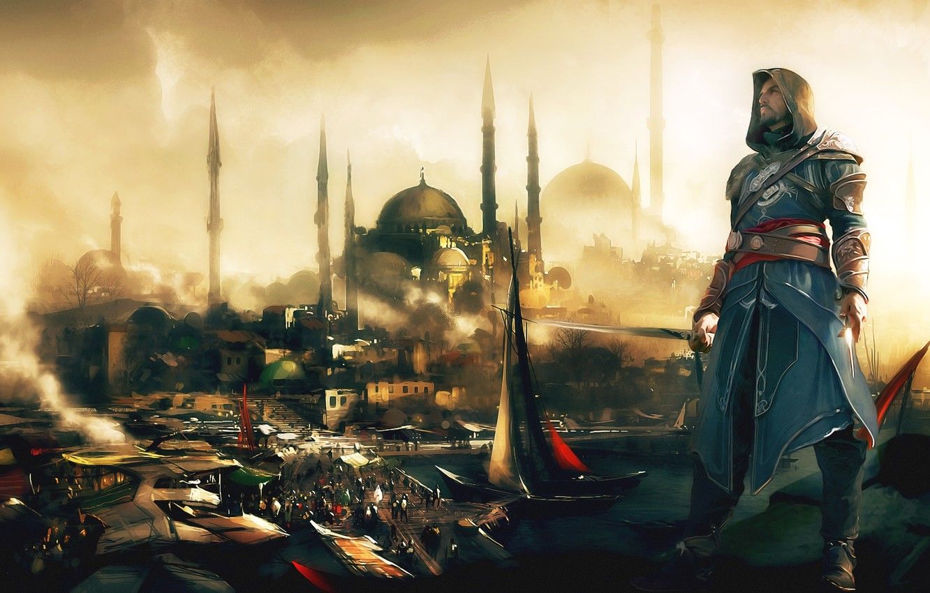 Wallpaper assassin's creed, Ezio, revelations, Constantinople image for desktop, section игры