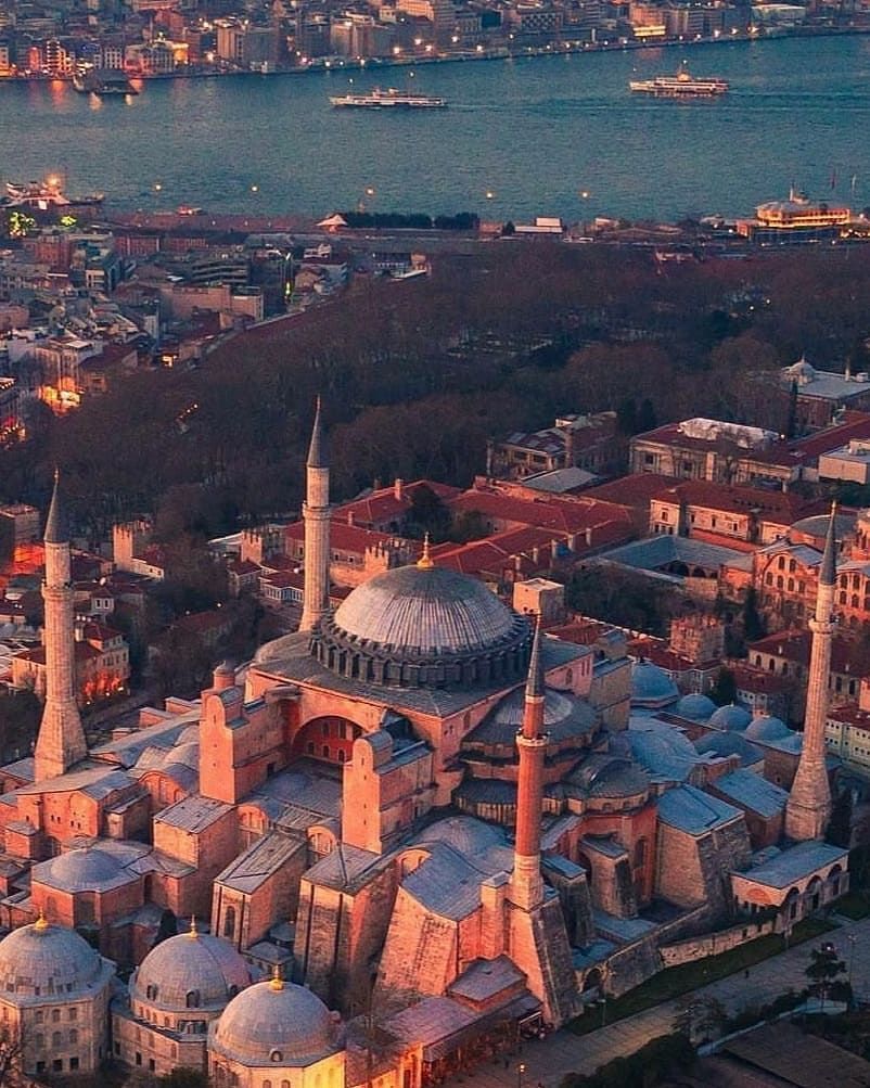 The Hagia Sophia (Turkish; Ayasofya, Latin; Sancta Sophia) was built as a cathedral at Constantinople (now Istanbul. Hagia sophia, Hagia sophia istanbul, Istanbul