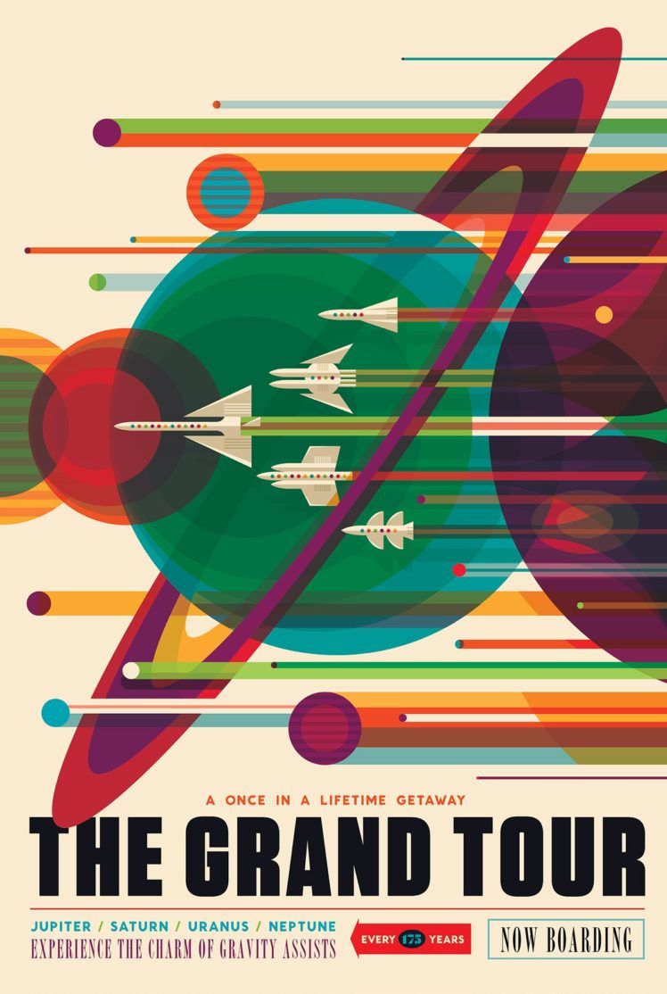 space, Planet, Material style, Travel posters, NASA, Science fiction, JPL (Jet Propulsion Laboratory) HD Wallpaper / Desktop and Mobile Image & Photo