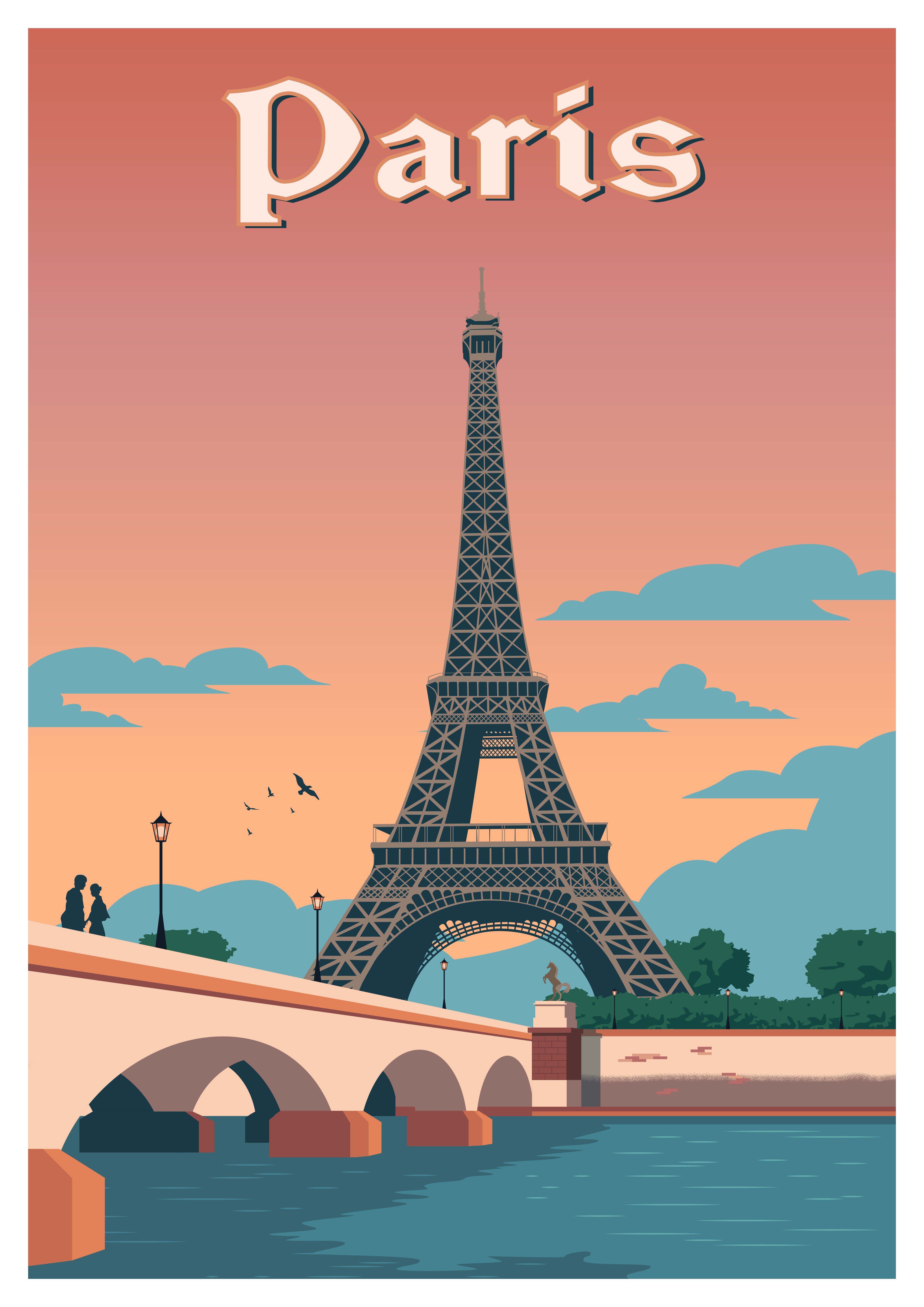 pop art travel poster