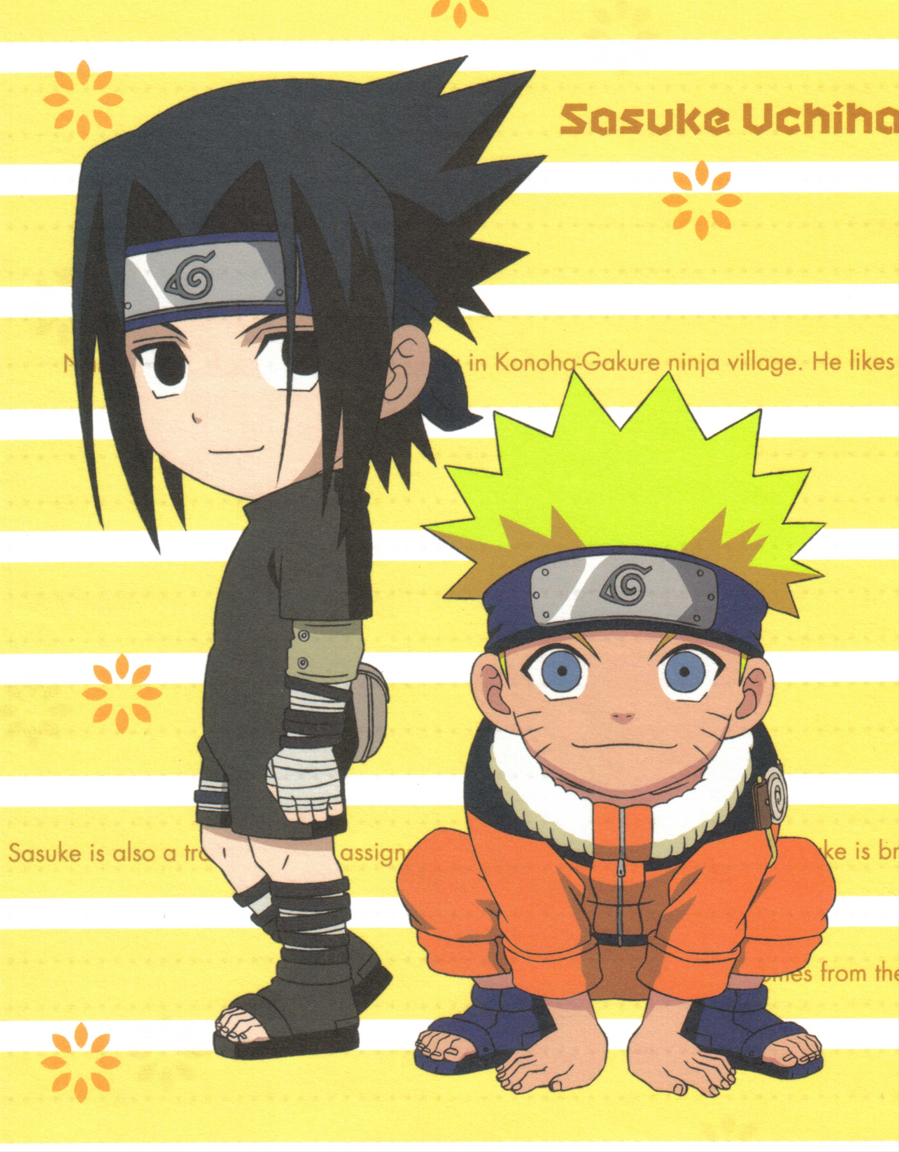 Chibi Chunin Exam Sasuke and Naruto