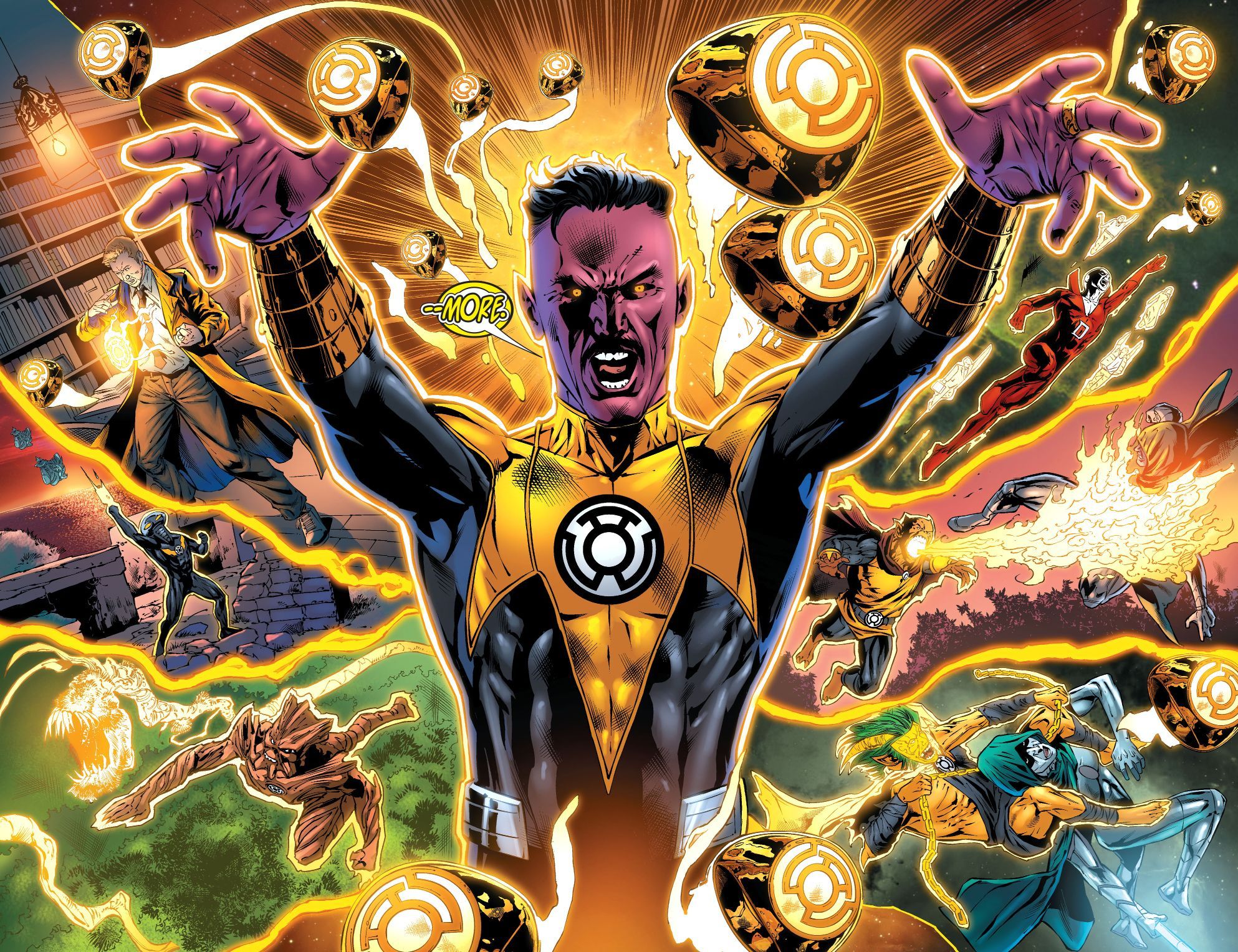 Sinestro's Mass Recruitment For The Sinestro Corps. Green lantern corps, Green lantern, Yellow lantern