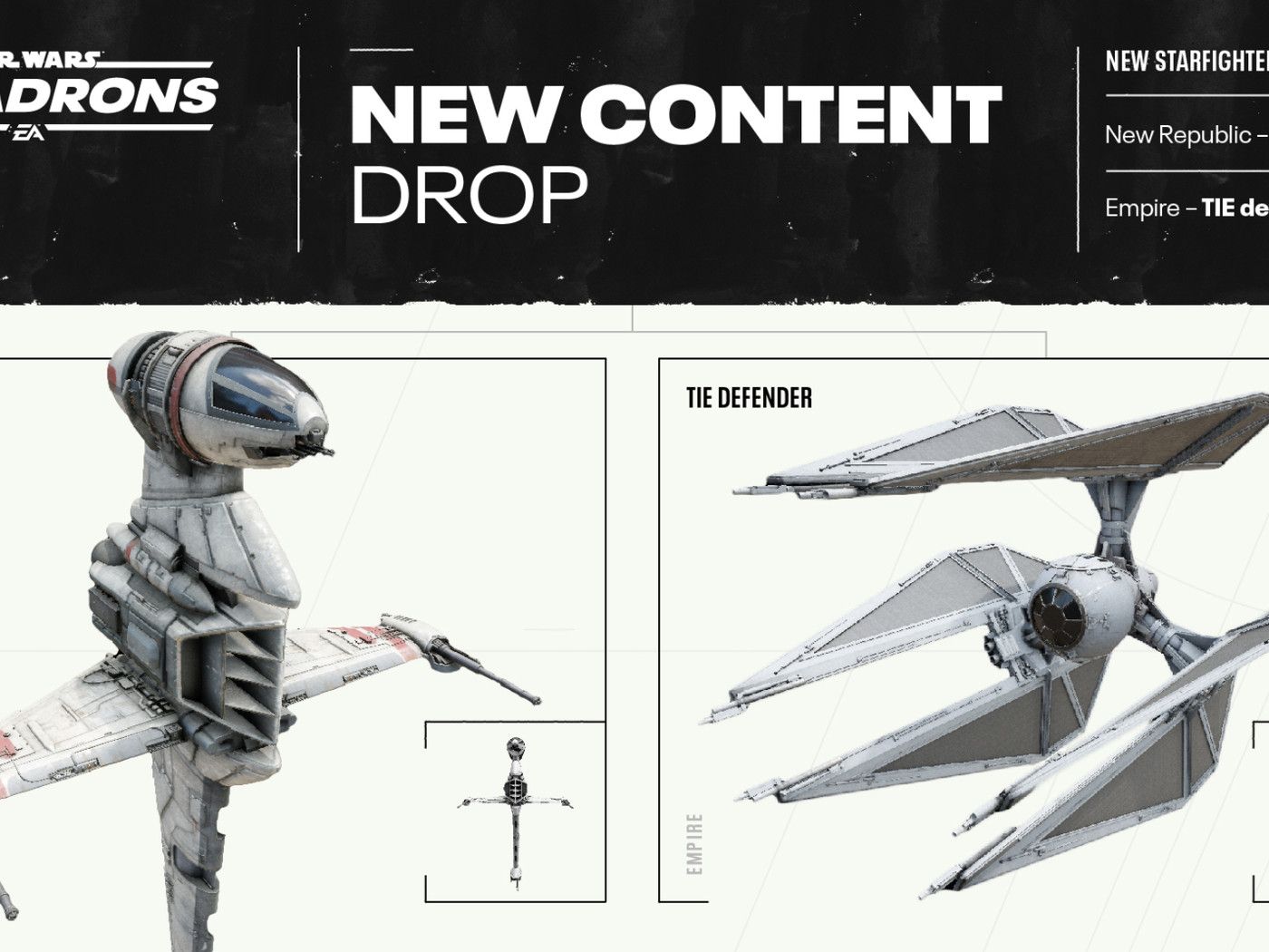 Star Wars: Squadrons Will Add B Wing And TIE Defender In December Update