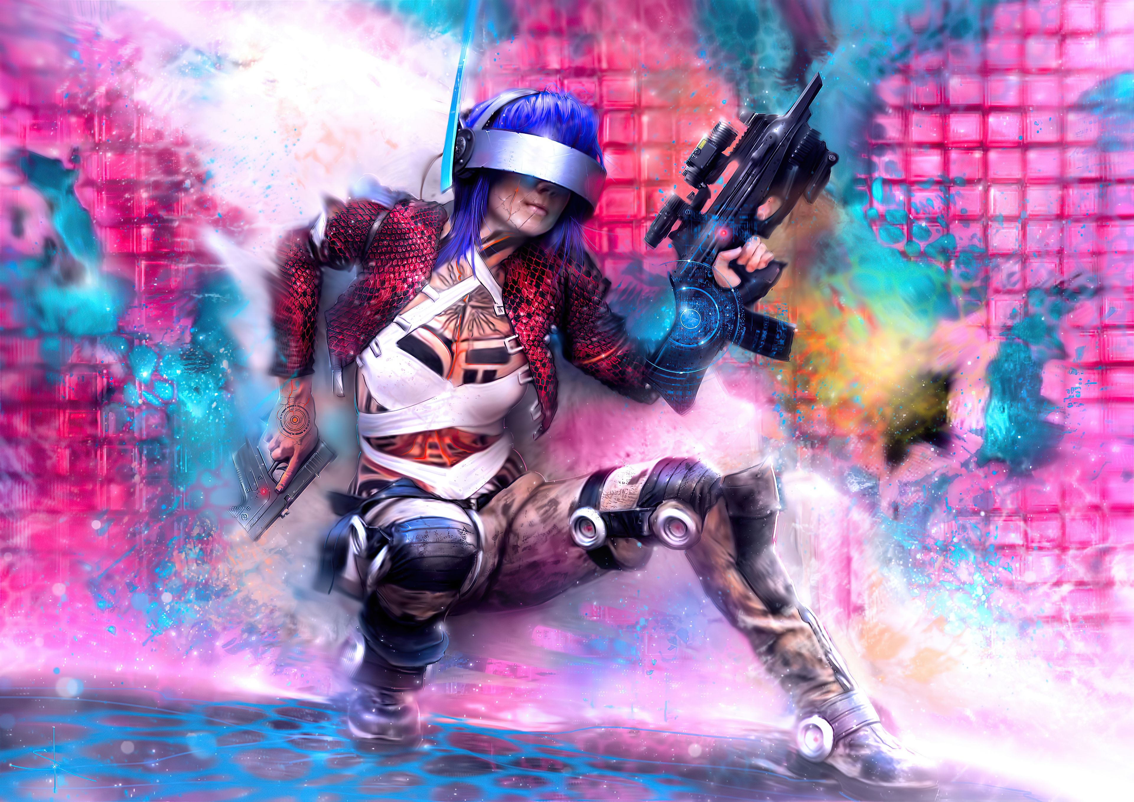 Cyberpunk girl HD Wallpaper & Background