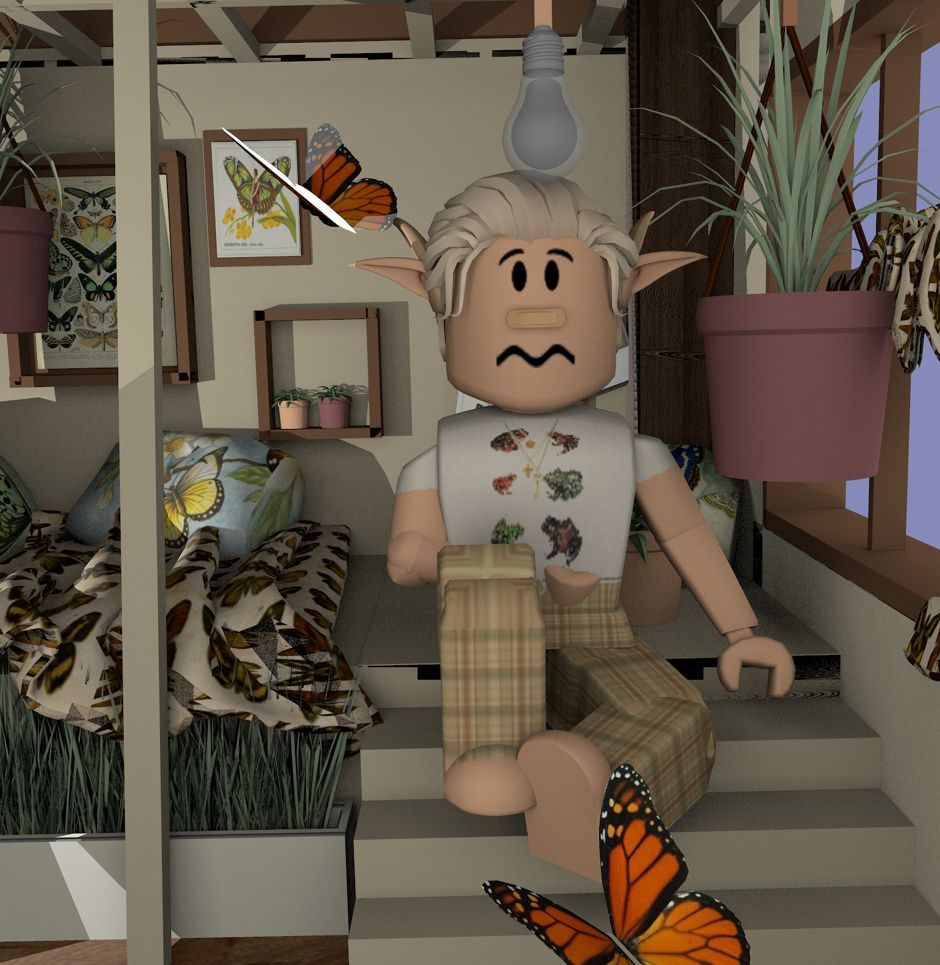 Butterfly room /again/. Butterfly room, Cute tumblr wallpaper, Roblox picture