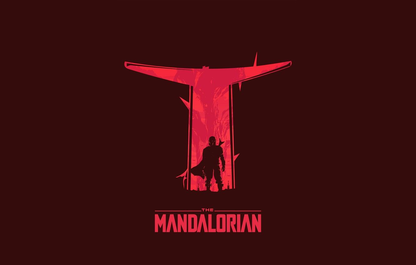 Wallpaper Minimalism, Star Wars, Style, Art, The film, Star Wars, Character, Character, Digital 2D, Comic Art, Mandalore, the Mandalorian, Control, Din Djarin, Dean Cerin image for desktop, section минимализм