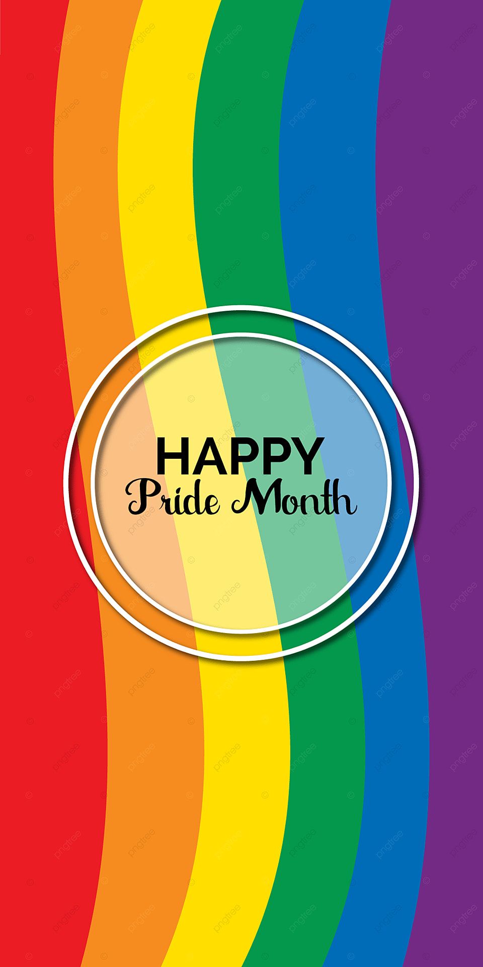 Happy Pride Month Mobile Phone Colorful Wallpaper Deaign, Design, Gay, Pride Background Image for Free Download