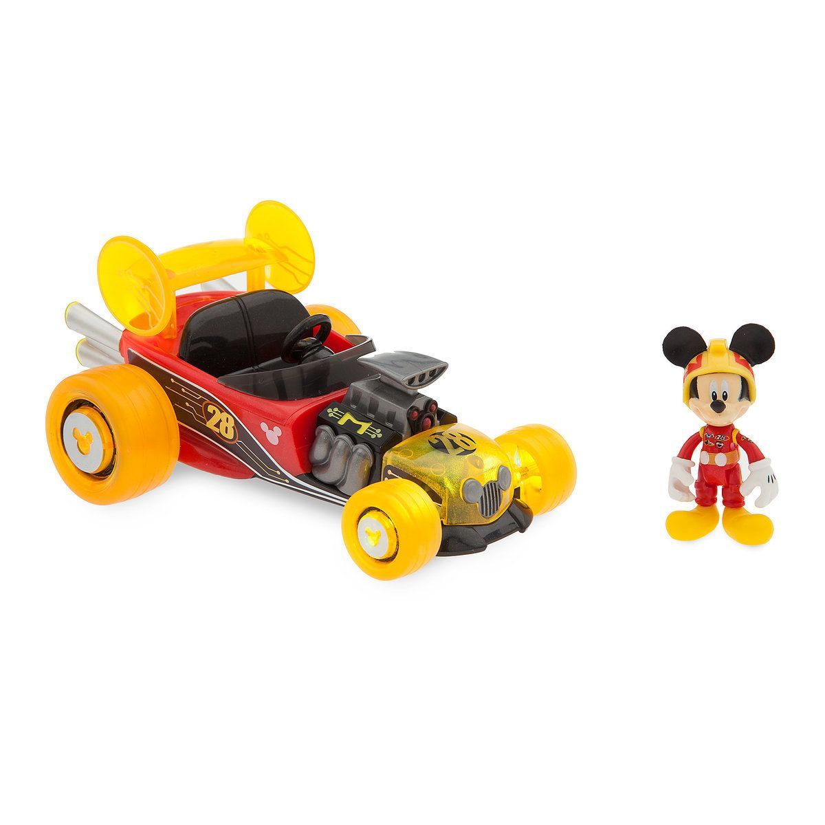 Mickey Mouse Light Up Racer And The Roadster Racers. Toy Car, Disney Shop, Kids Toys