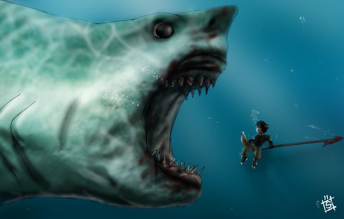 Scary MEGALODON. Shark picture, Megalodon, Megalodon shark