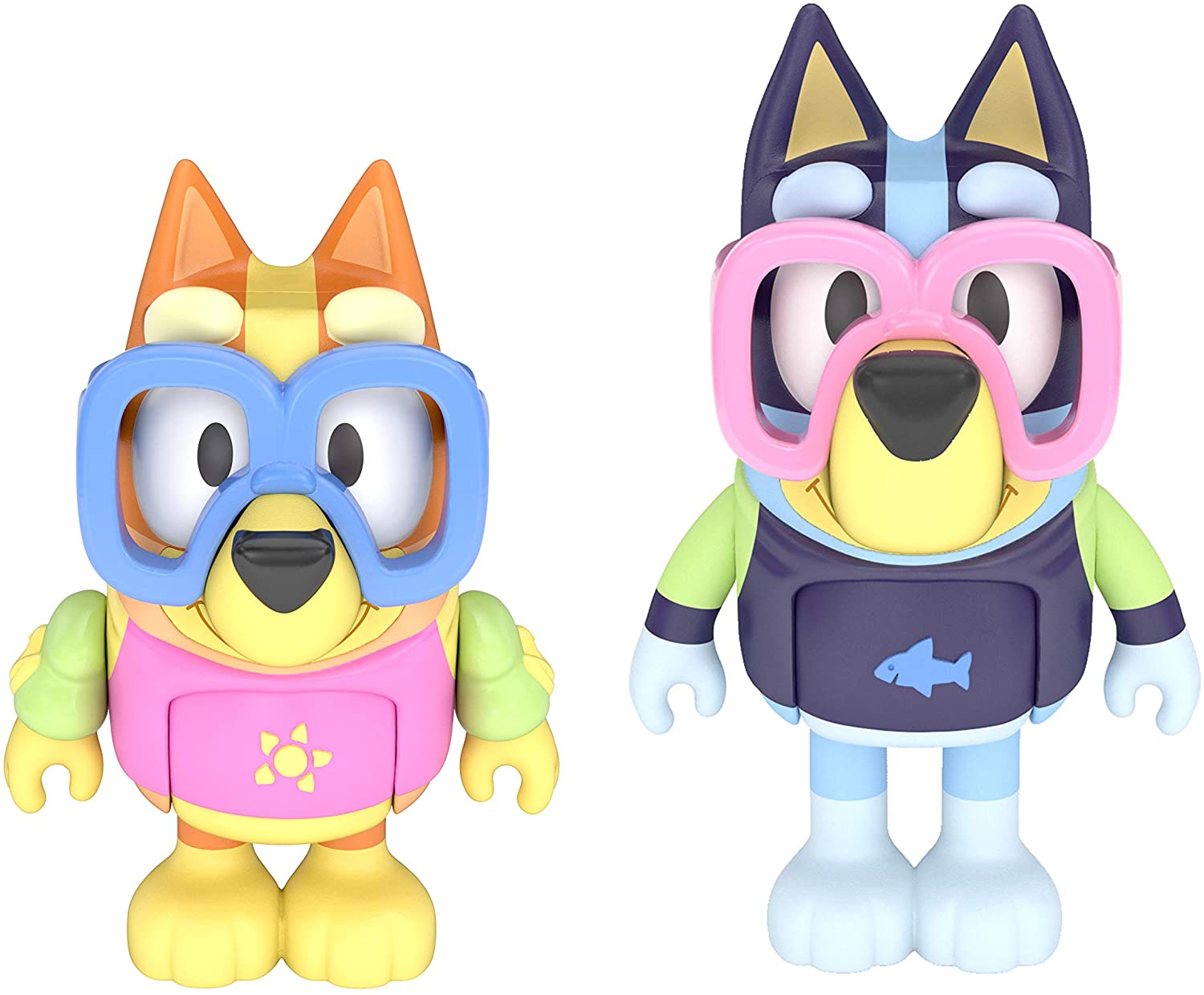 Bluey Time: Bluey & Bingo 2.5 inch Figures Pack, Multicolor: Toys & Games