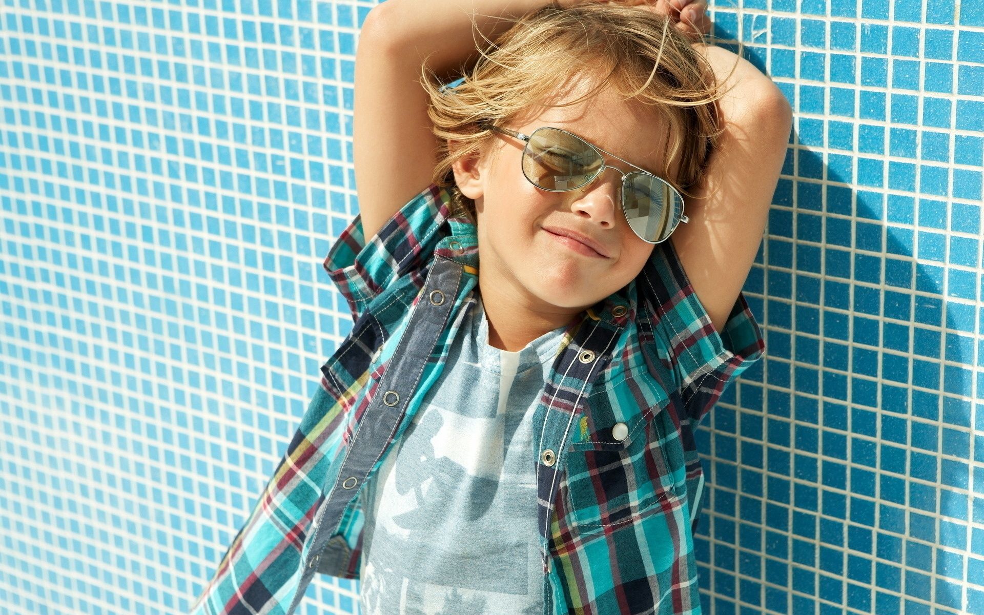 Wallpaper, child, stylish, sunglasses, cute, boy 1920x1200