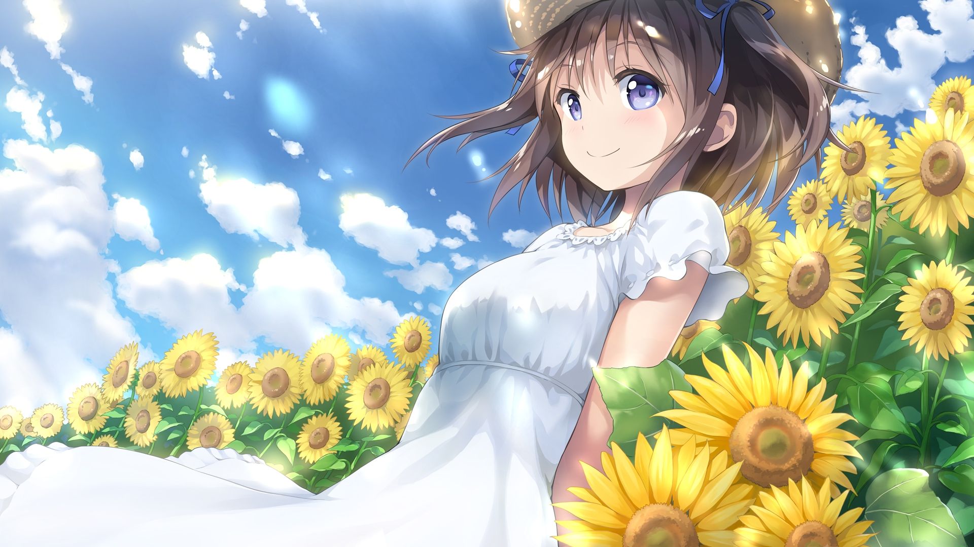 Hd Wallpaper Beautiful Anime Girl Short Hair