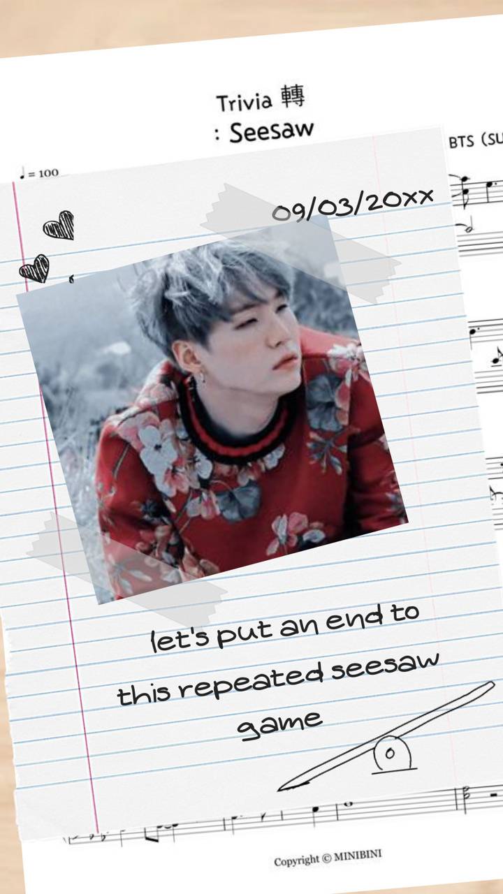 Seesaw Yoongi wallpaper