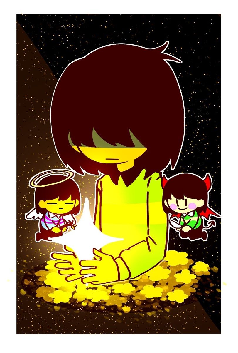 Undertale, deltarune, kris Dreemurr, chara, frisk, kfc Gang, sandbox Kris HD Wallpaper