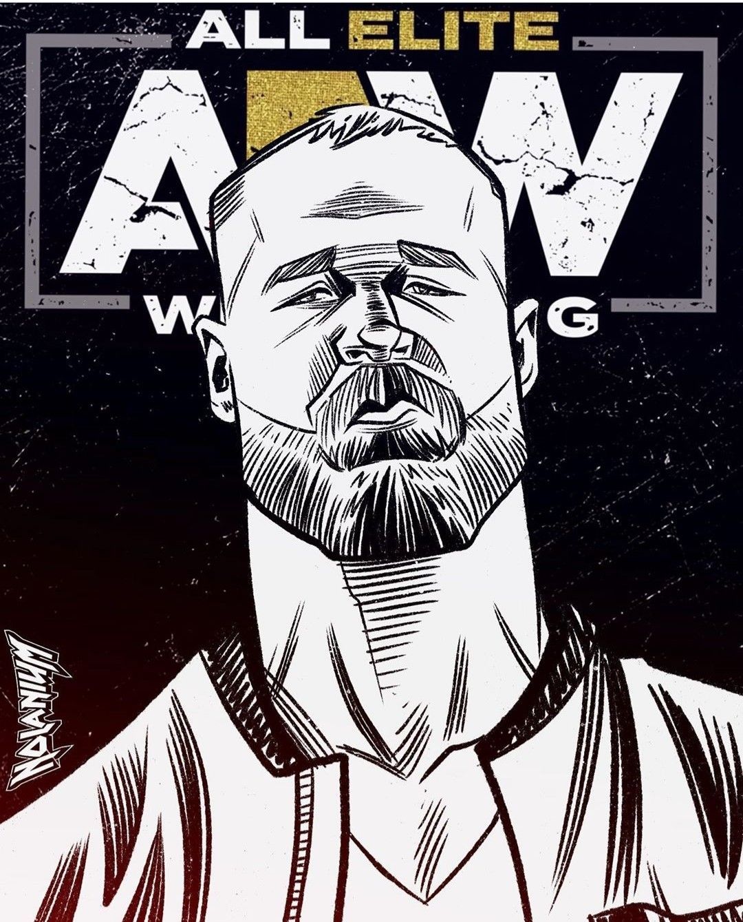 Jon Moxley AEW Art. Wwe wallpaper, Wrestling stars, Wwf