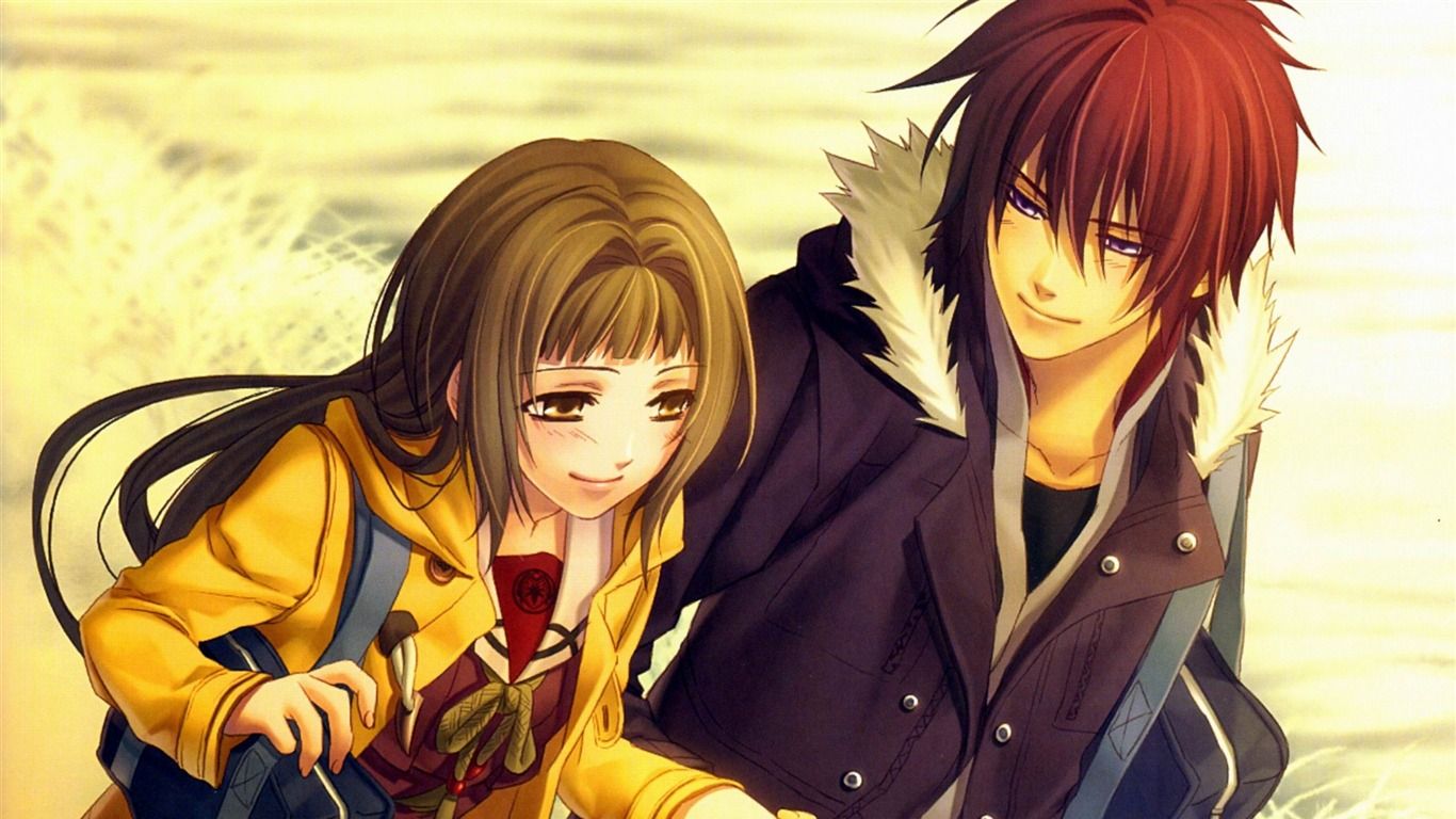 Hiiro No Kakera Guy Girl HD Design Wallpaper