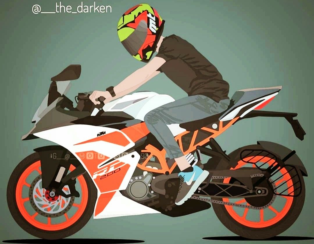 ktm rc drawing