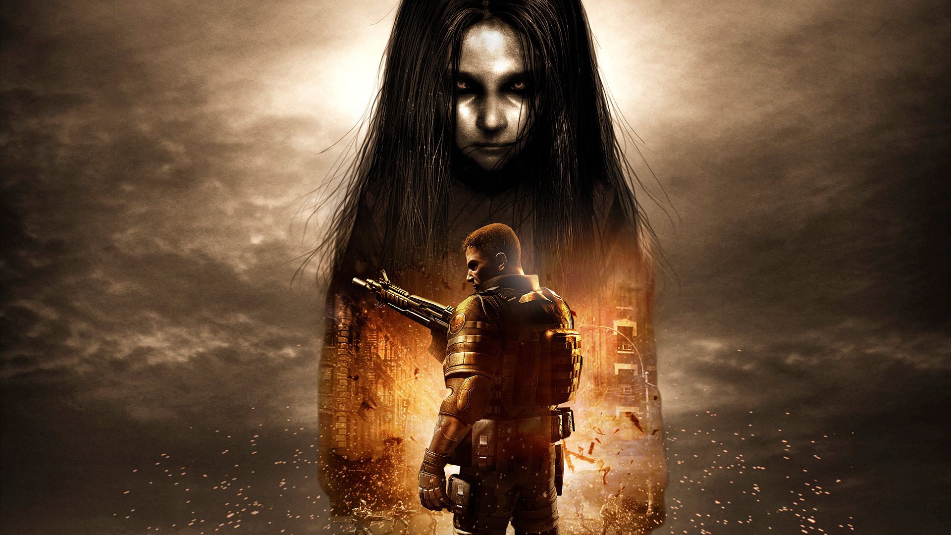 Fear Unleashed: Intense HD Video Game Horror Wallpaper