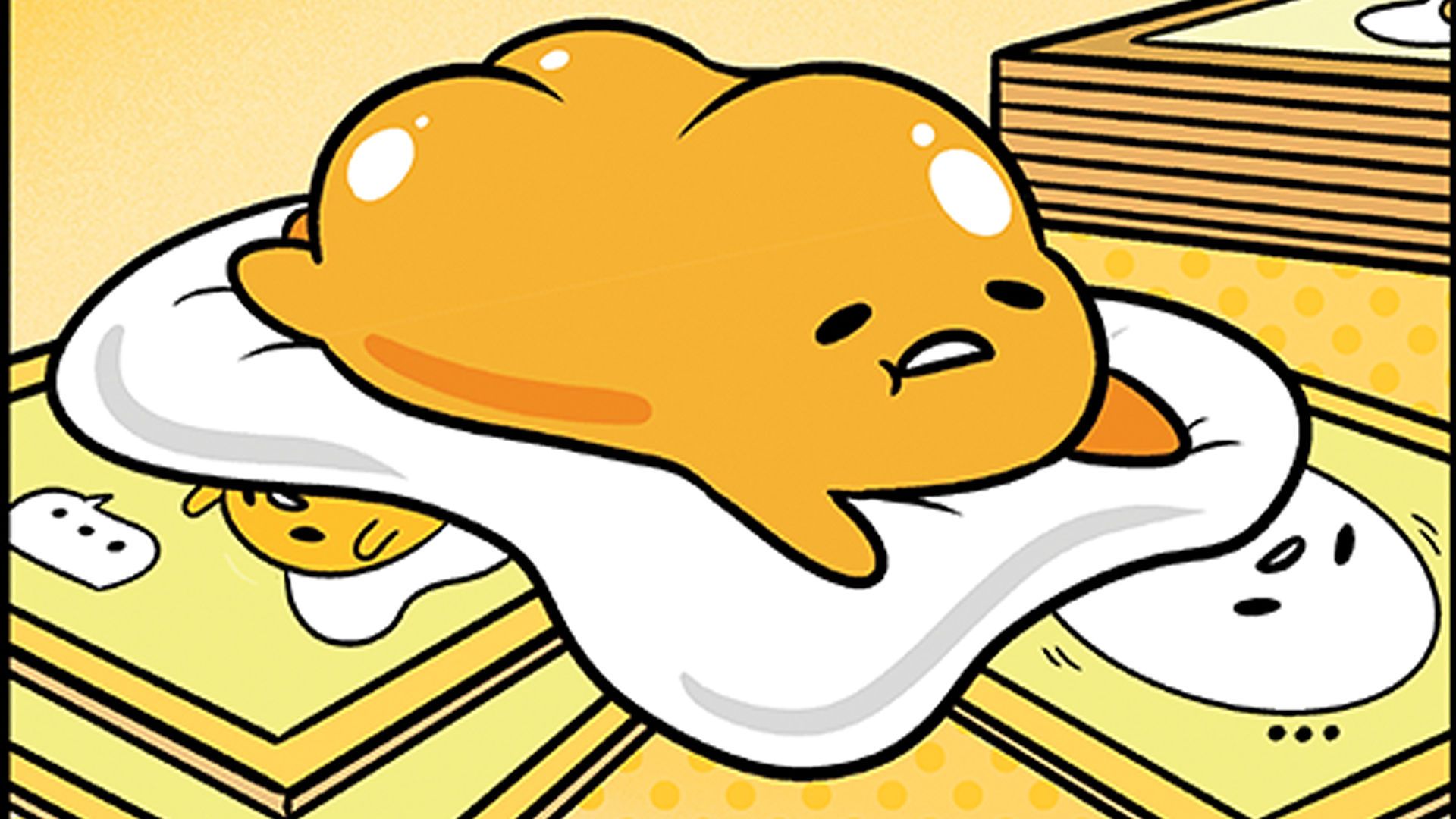 Gudetama card game, based on the lethargic Japanese cartoon, invites you to be as lazy as you like